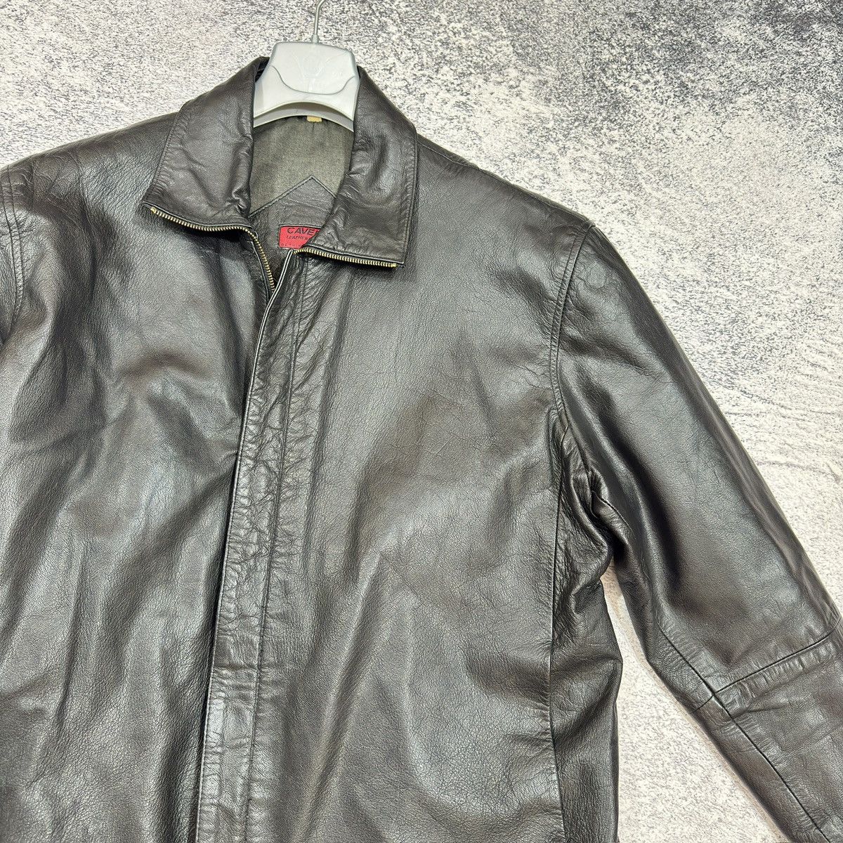 Vintage Cavero Mens Black Leather Jacket M size Size US M / EU 48-50 / 2 - 5 Thumbnail