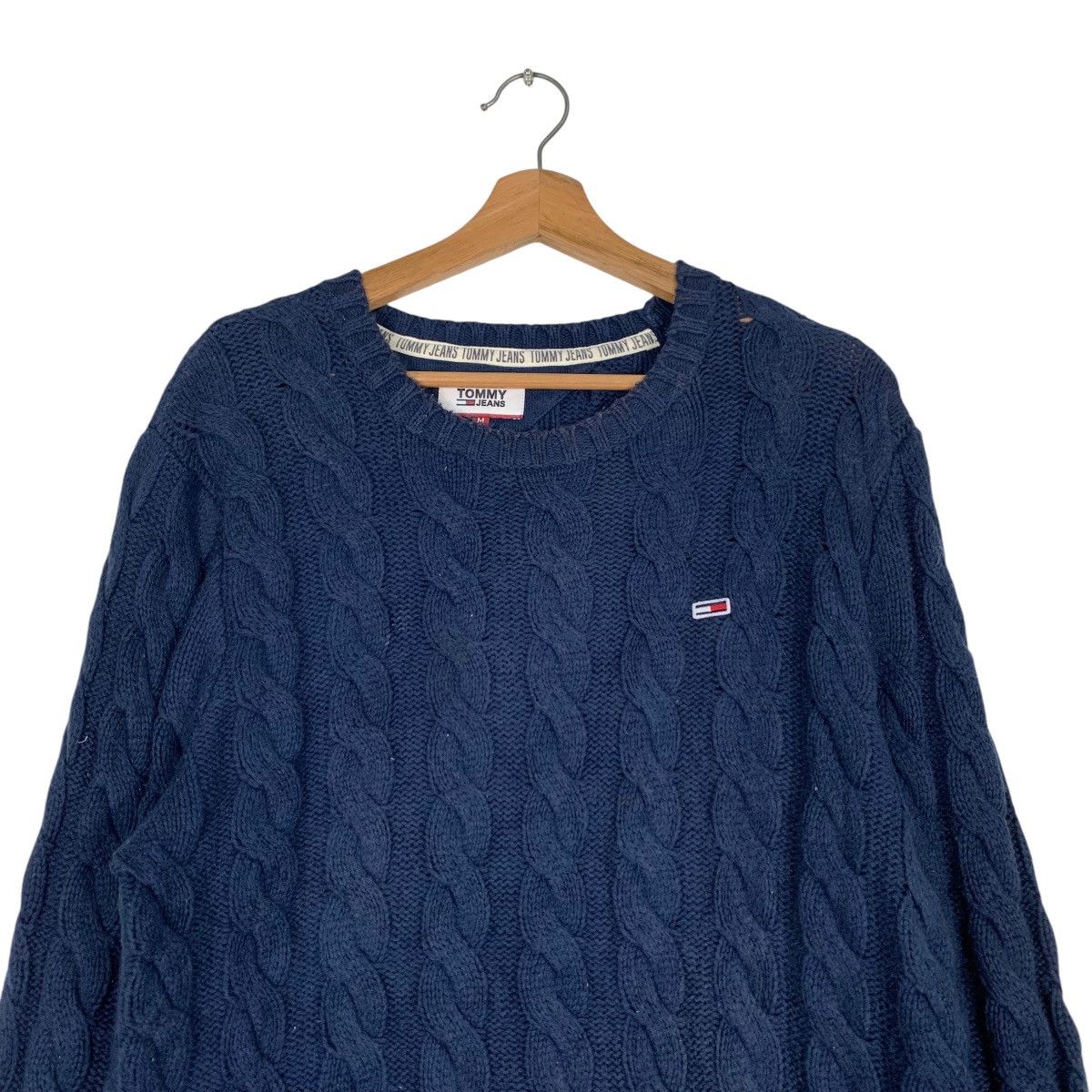 Tommy Jeans TOMMY JEANS Small Logo Knitted Sweater #1224-C55 Size US M / EU 48-50 / 2 - 2 Thumbnail
