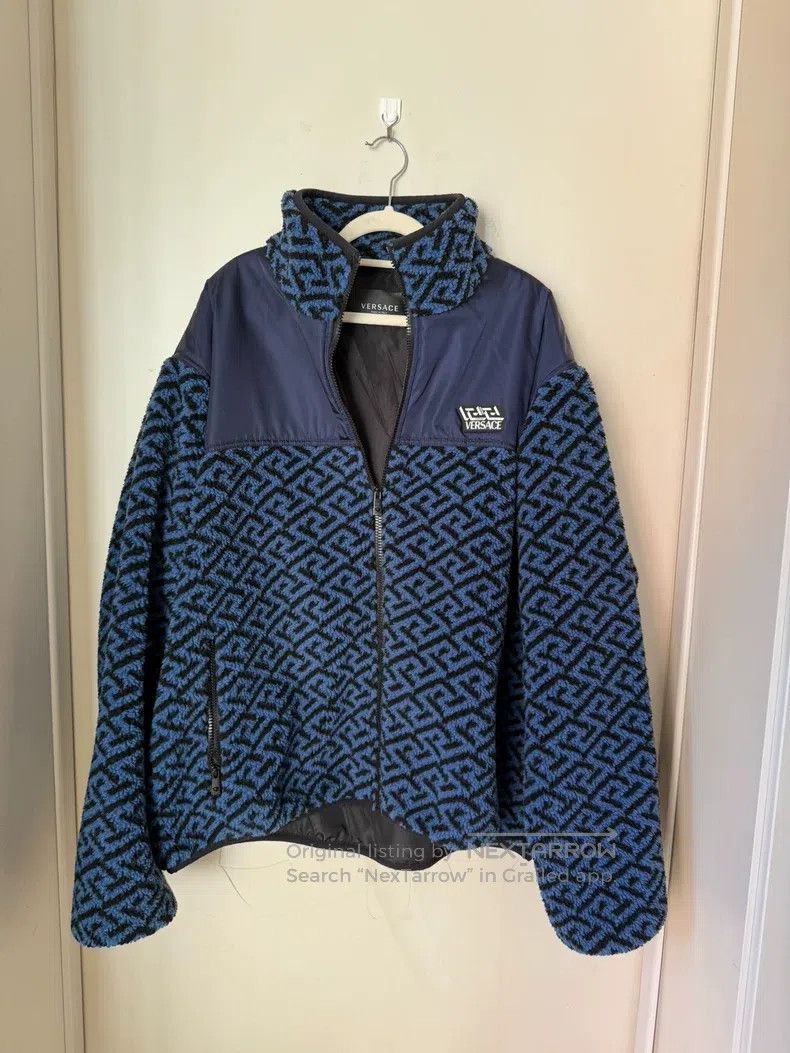 Versace Versace Blue polar fleece jacket Size US XL / EU 56 / 4 - 1 Thumbnail
