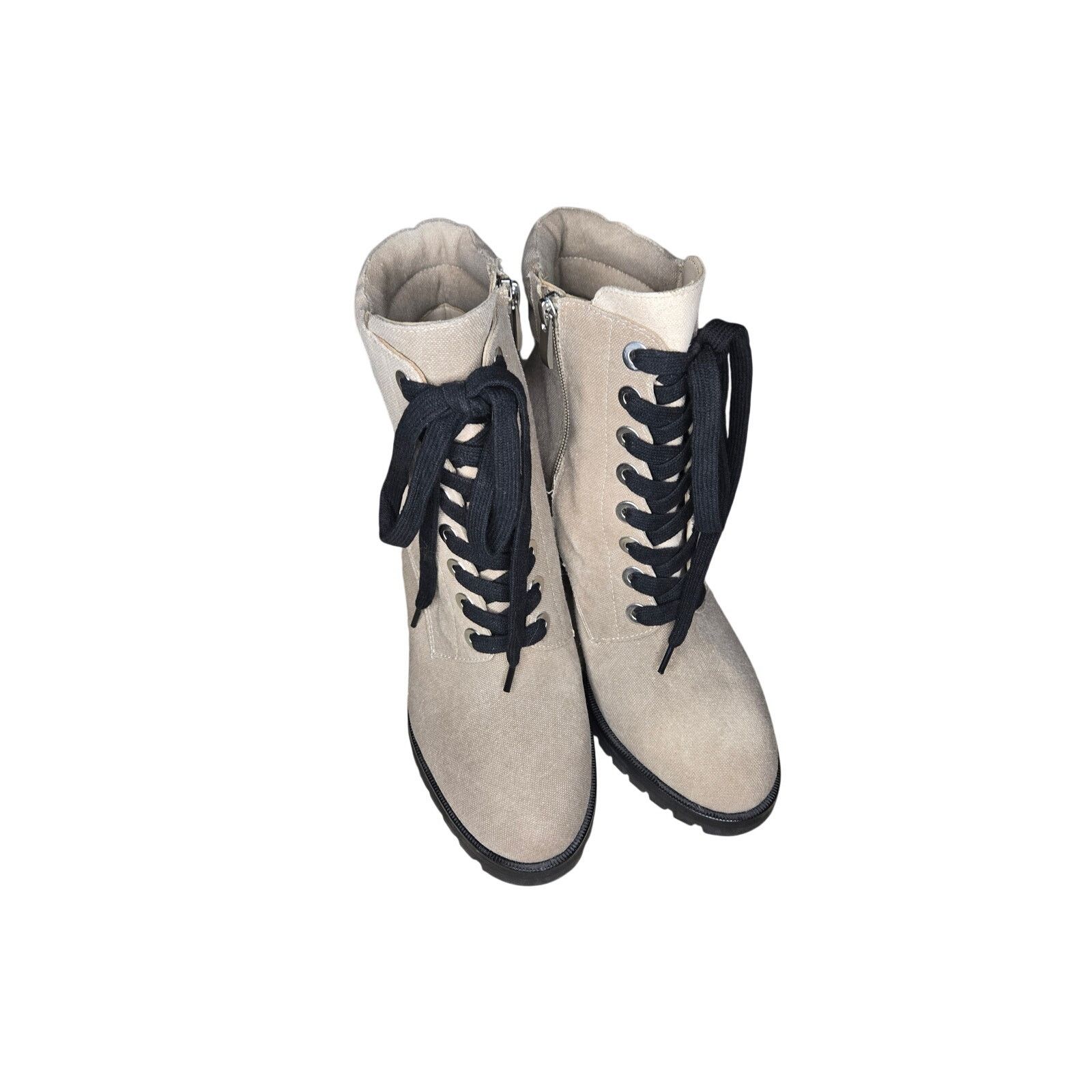 Paige Paige Tan and Black Lace Up Boots Size 9.5 Size US 9.5 / IT 39.5 - 4 Thumbnail