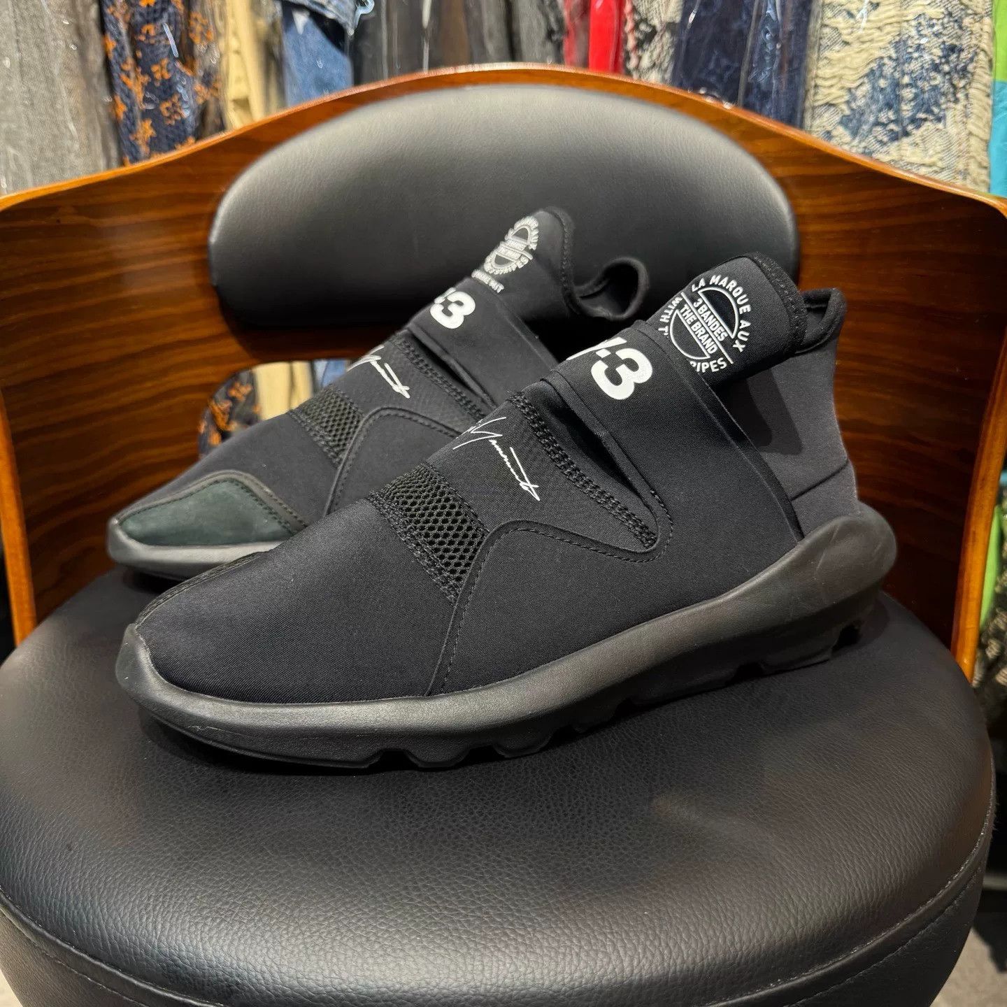 Y-3 Y-3 Black Lowtop Sneakers 42 Men Size US 9 / EU 42 - 1 Thumbnail