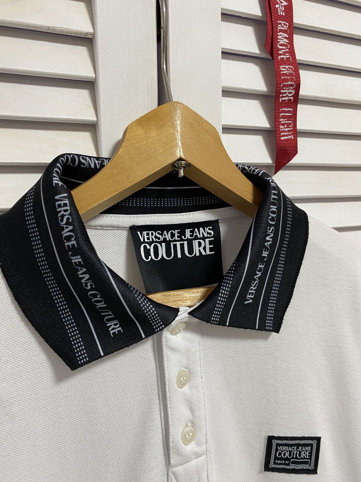 Versace 🤍 Vintage Polo Versace Jeans Couture Monogram Neck Size US M / EU 48-50 / 2 - 4 Thumbnail