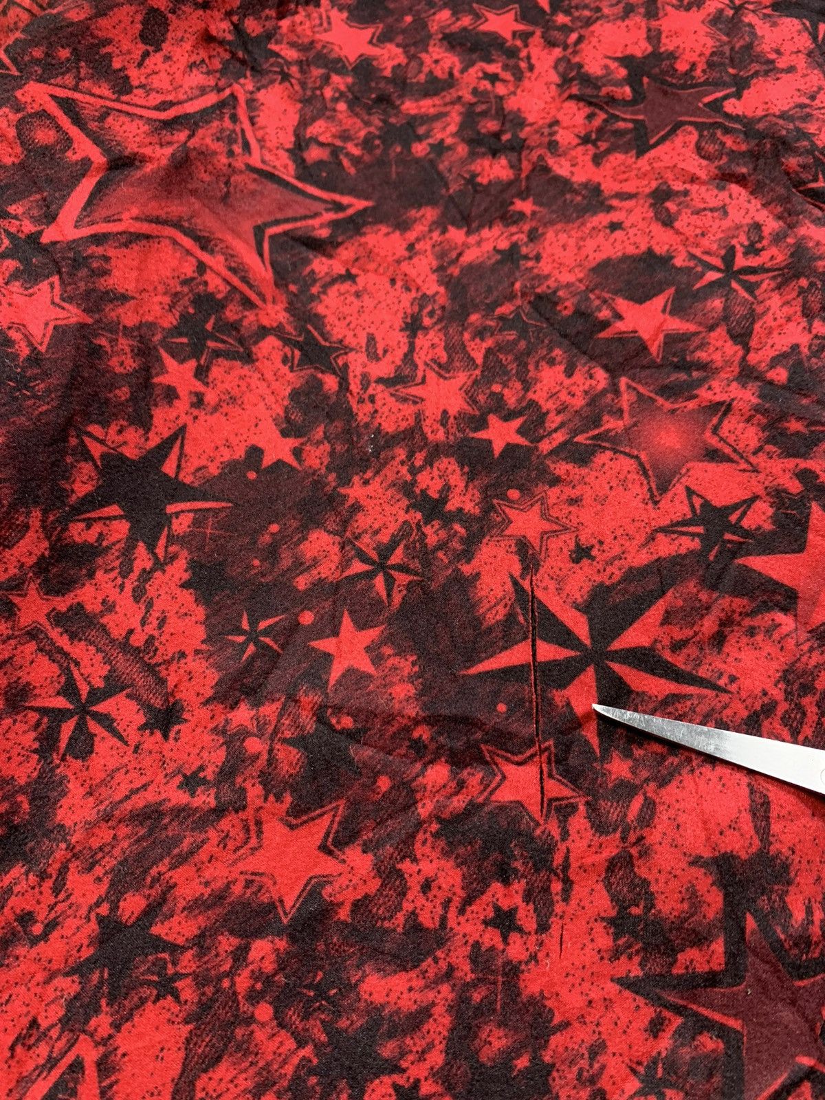 If Six Was Nine × Japanese Brand × Le Grande Bleu (L.G.B.) Faux Fur Hoodie Stars Abstac Red Ifsixwasnine Lgb style Size US M / EU 48-50 / 2 - 6 Thumbnail