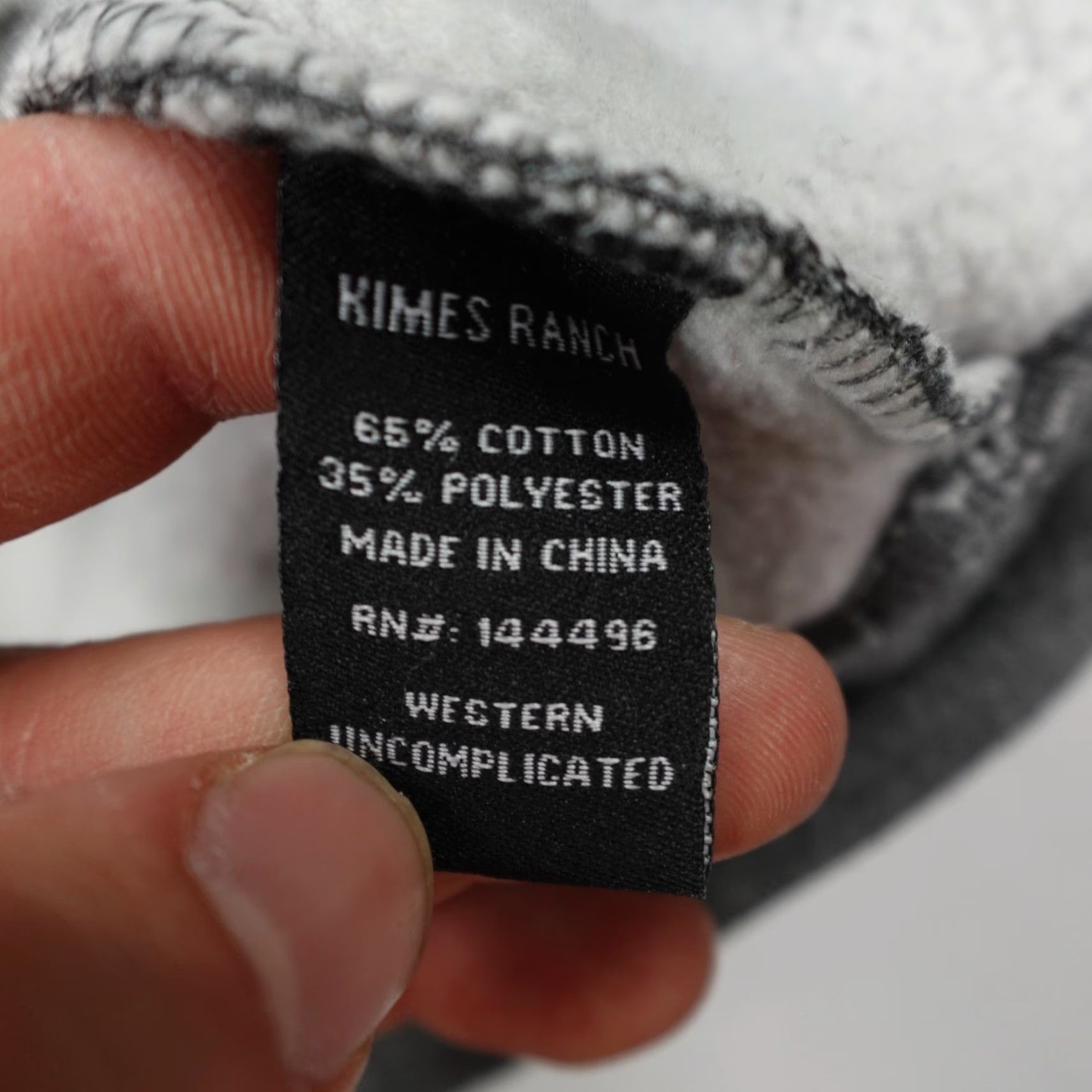 Vintage Kimes Ranch Sweatshirt Mens XL Gray 1/4 Zip QZ Pullover Sweater Western Rodeo Size US XL / EU 56 / 4 - 7 Thumbnail
