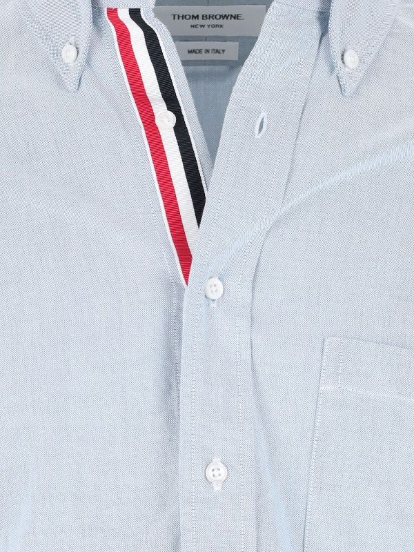 Thom Browne o1s22i1n1224 Oxford Cotton Button-down Shirt in Light Blue Size US S / EU 44-46 / 1 - 5 Thumbnail