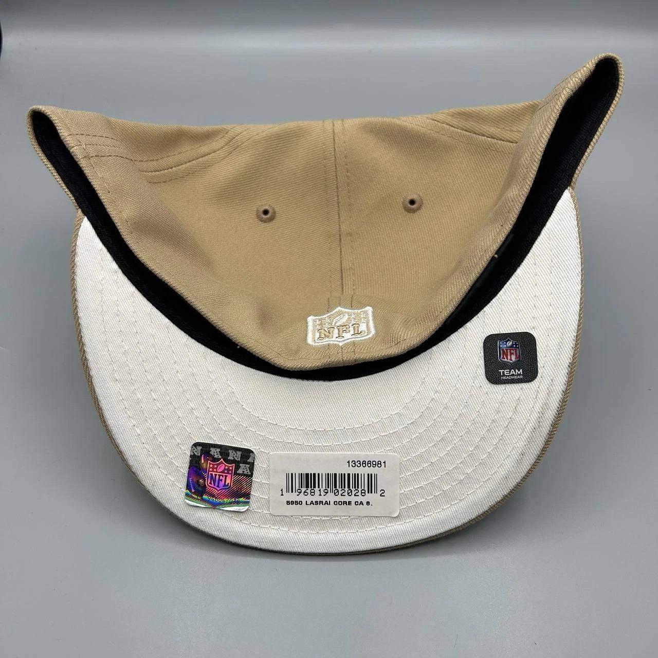 New Era Las Vegas Raiders Hat Men 8 Brown Embroidered Fitted Cap New Size ONE SIZE - 4 Thumbnail
