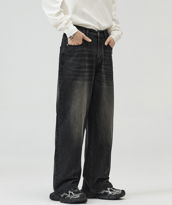 Japanese Brand × Jean American straight loose wide-leg men's baggy jeans Size US 32 / EU 48 - 3 Thumbnail