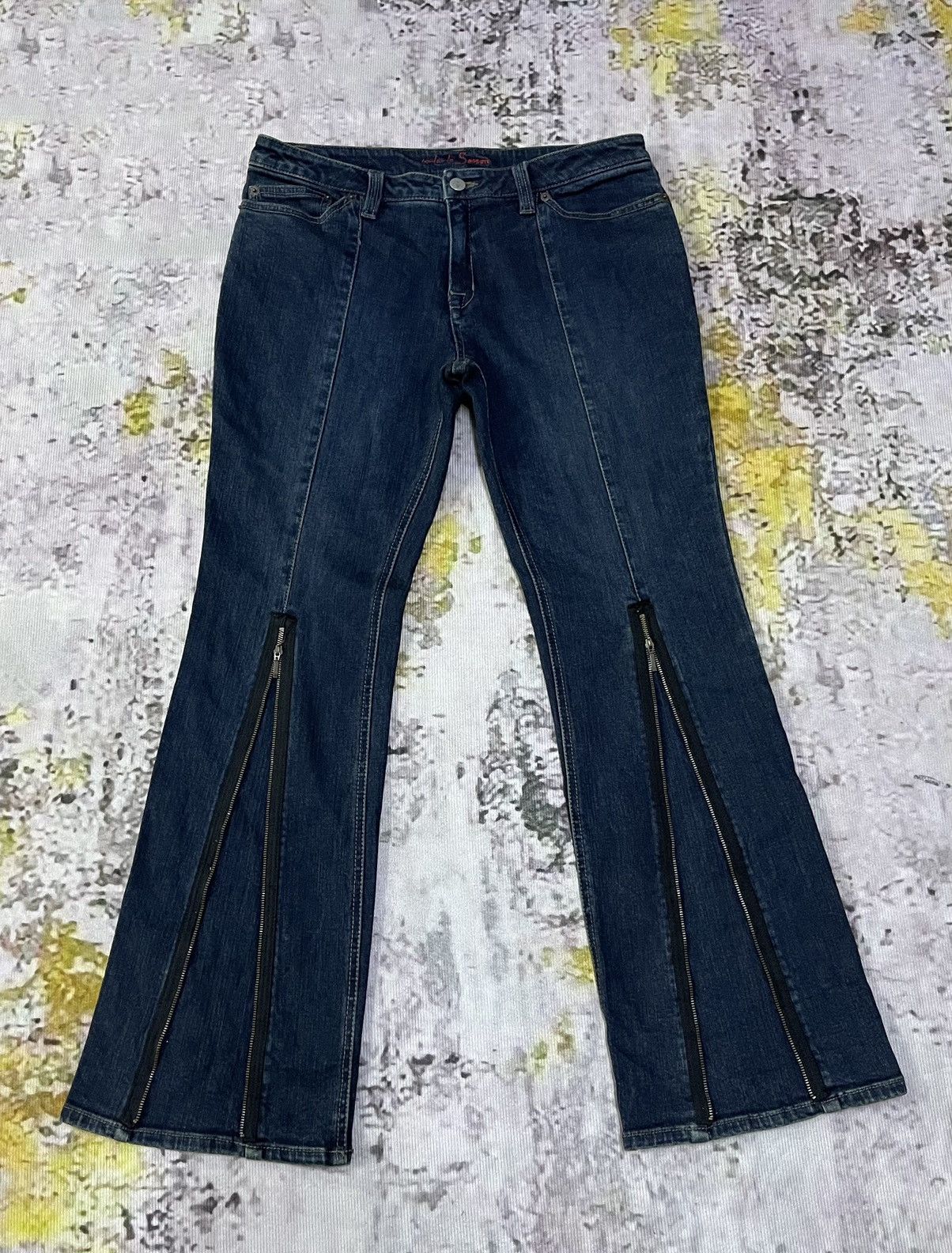 Japanese Brand × Vintage Flared Japan Jeans Oh La La Sasson Wideleg Size US 32 / EU 48 - 1 Thumbnail