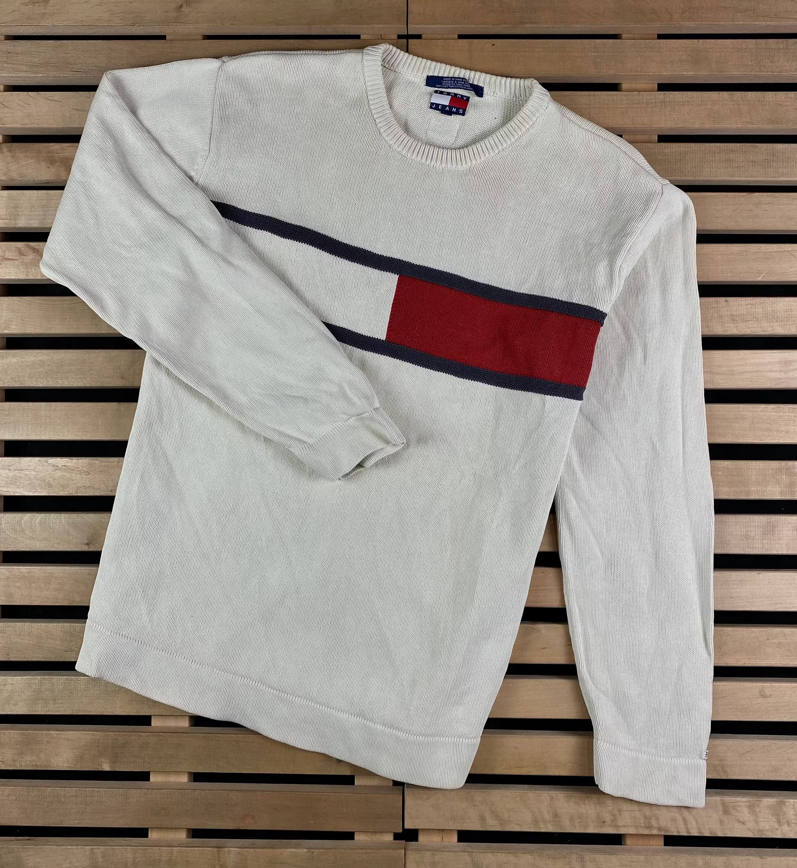 Tommy Hilfiger × Vintage Mens Sweater Tommy Jeans Hilfiger Vintage Size M Size US M / EU 48-50 / 2 - 1 Thumbnail