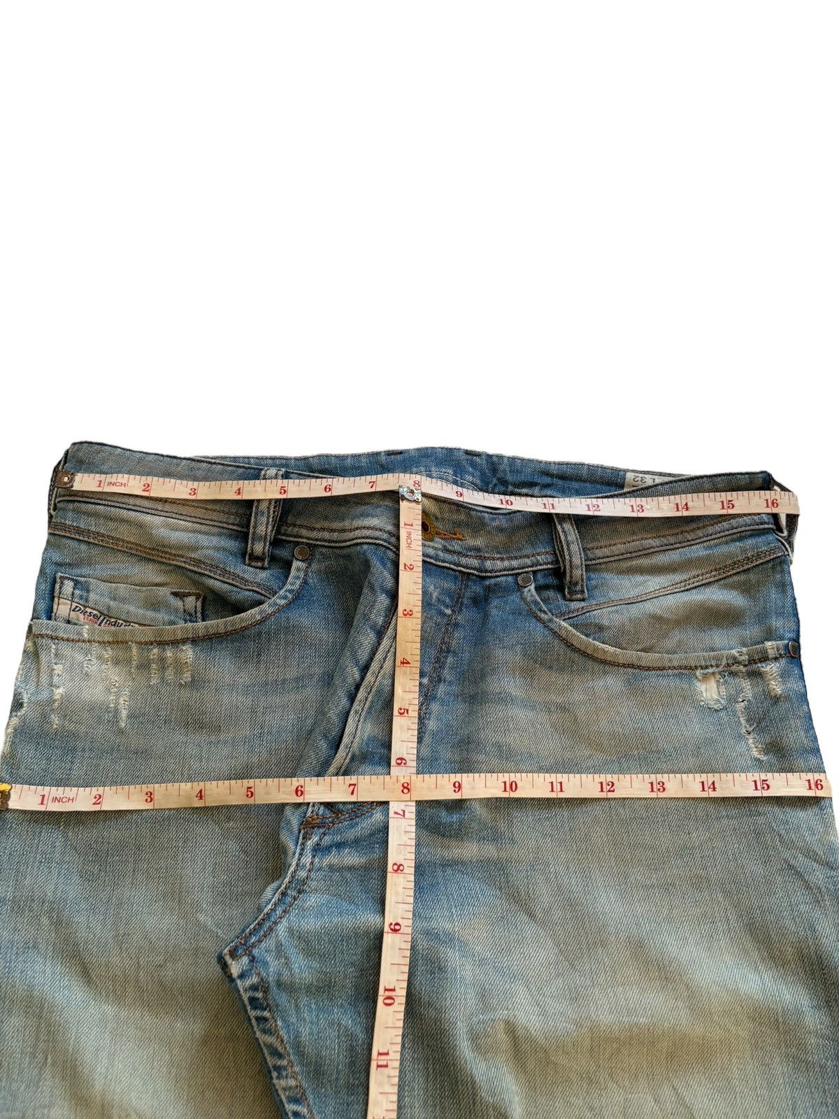 Diesel Vintage Diesel Iakop Button Fly Mud Wash Ripped Jean Size US 32 / EU 48 - 13 Thumbnail