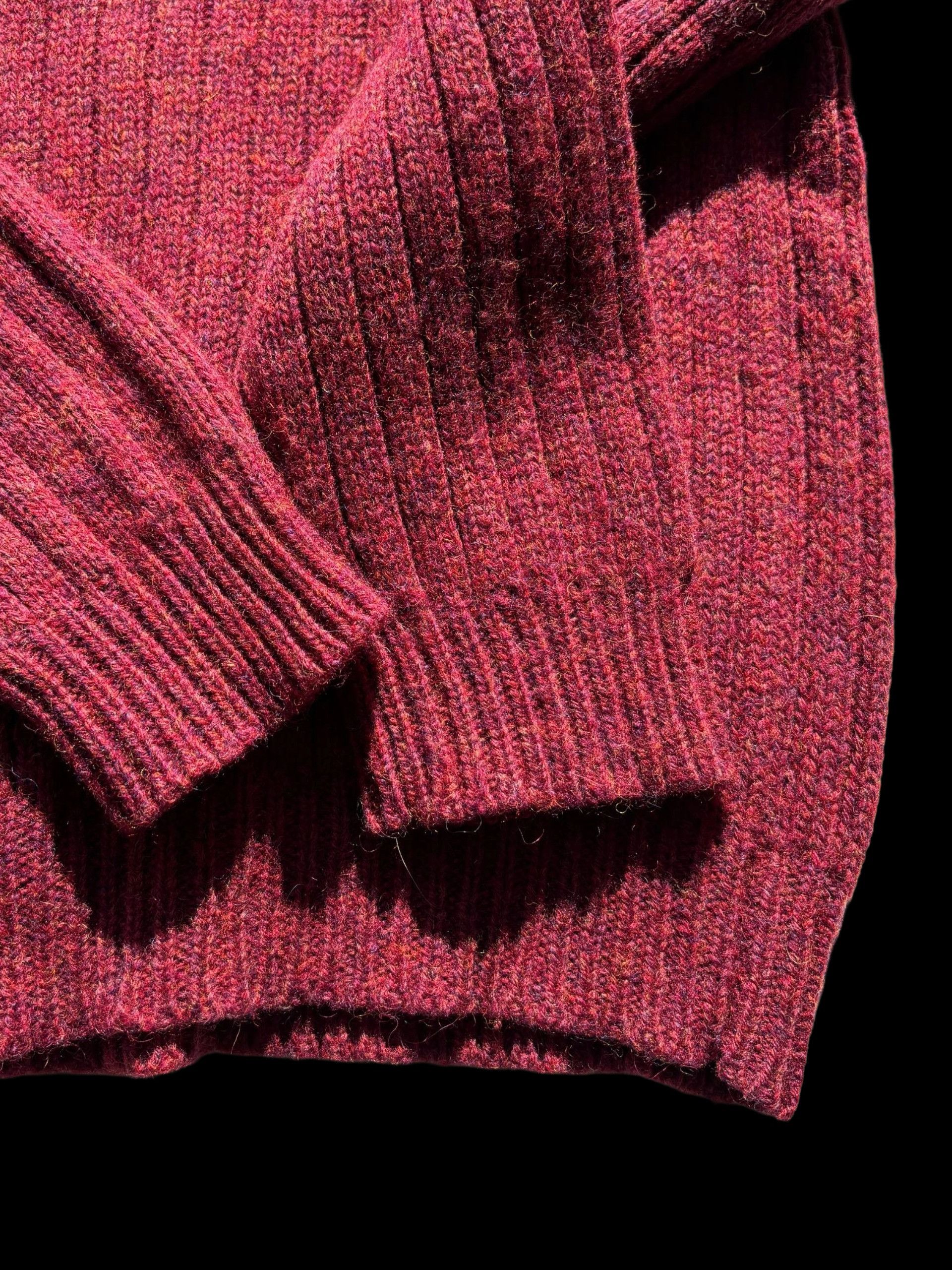 Christian Dior Monsieur Christian Dior vintage burgundy wool knit sweater Size US L / EU 52-54 / 3 - 3 Thumbnail