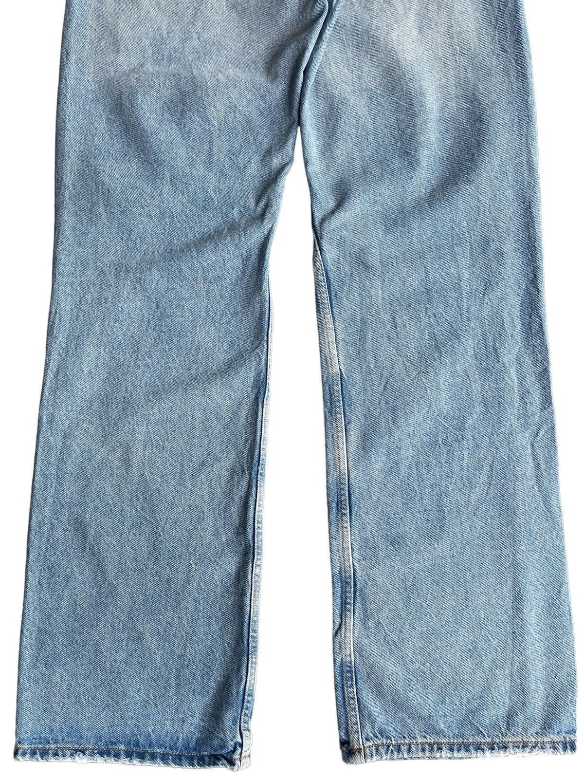 Rhude × Zara Vintage Y2K Zara Blue Washed Distressed Relaxed Jeans Size US 32 / EU 48 - 6 Thumbnail