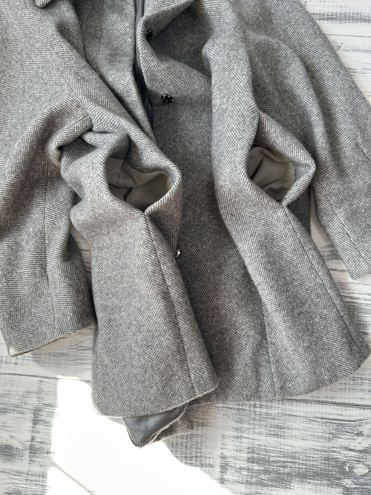 Weekend Max Mara Weekend Max Mara Italy Wool Gray Snap Button Coat size US 10 Size M / US 6-8 / IT 42-44 - 9 Thumbnail