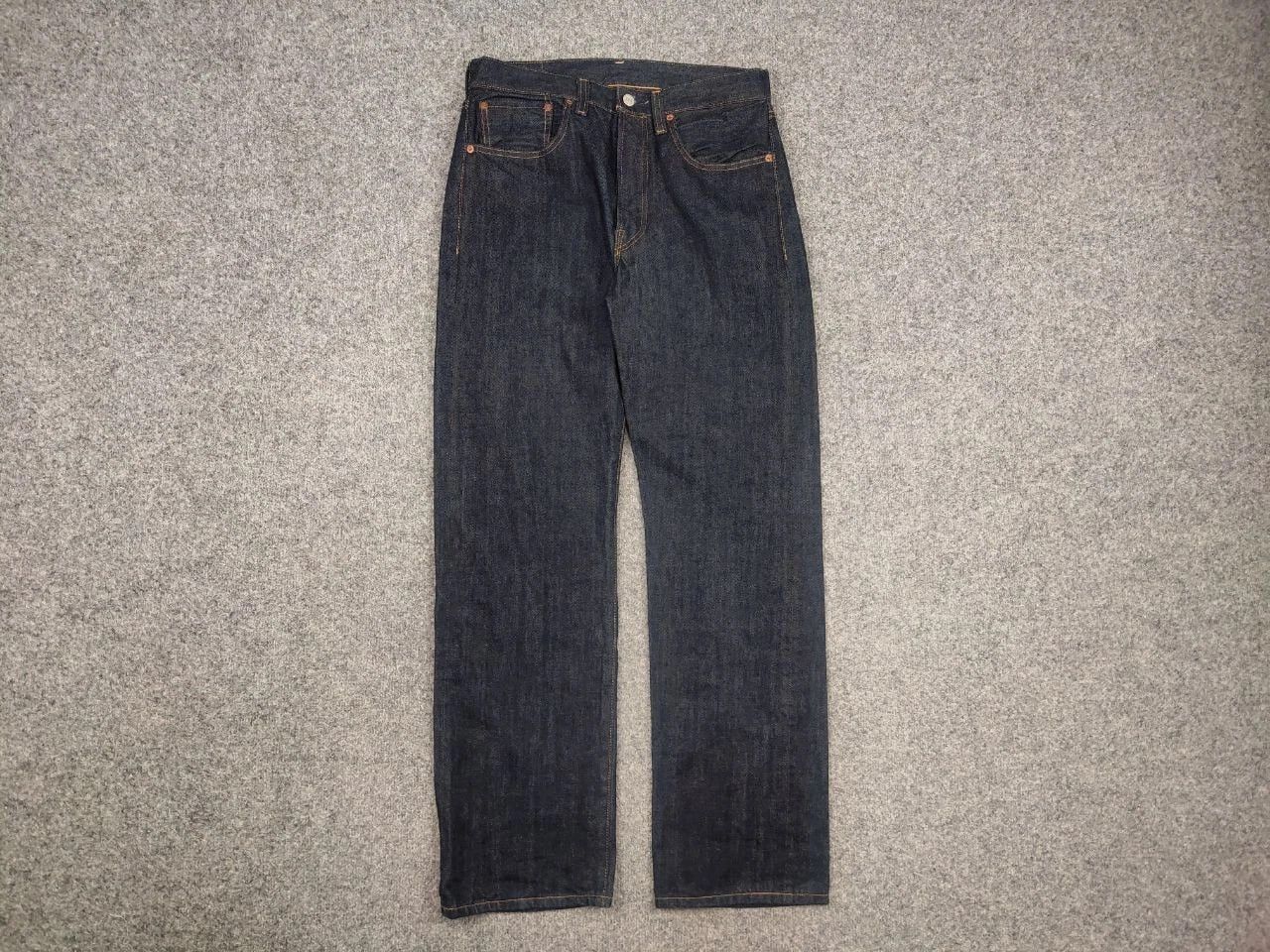 Levi's Levis 501XX Vintage 1955 Selvedge Rigid Denim Big E Japan Size US 34 / EU 50 - 2 Thumbnail