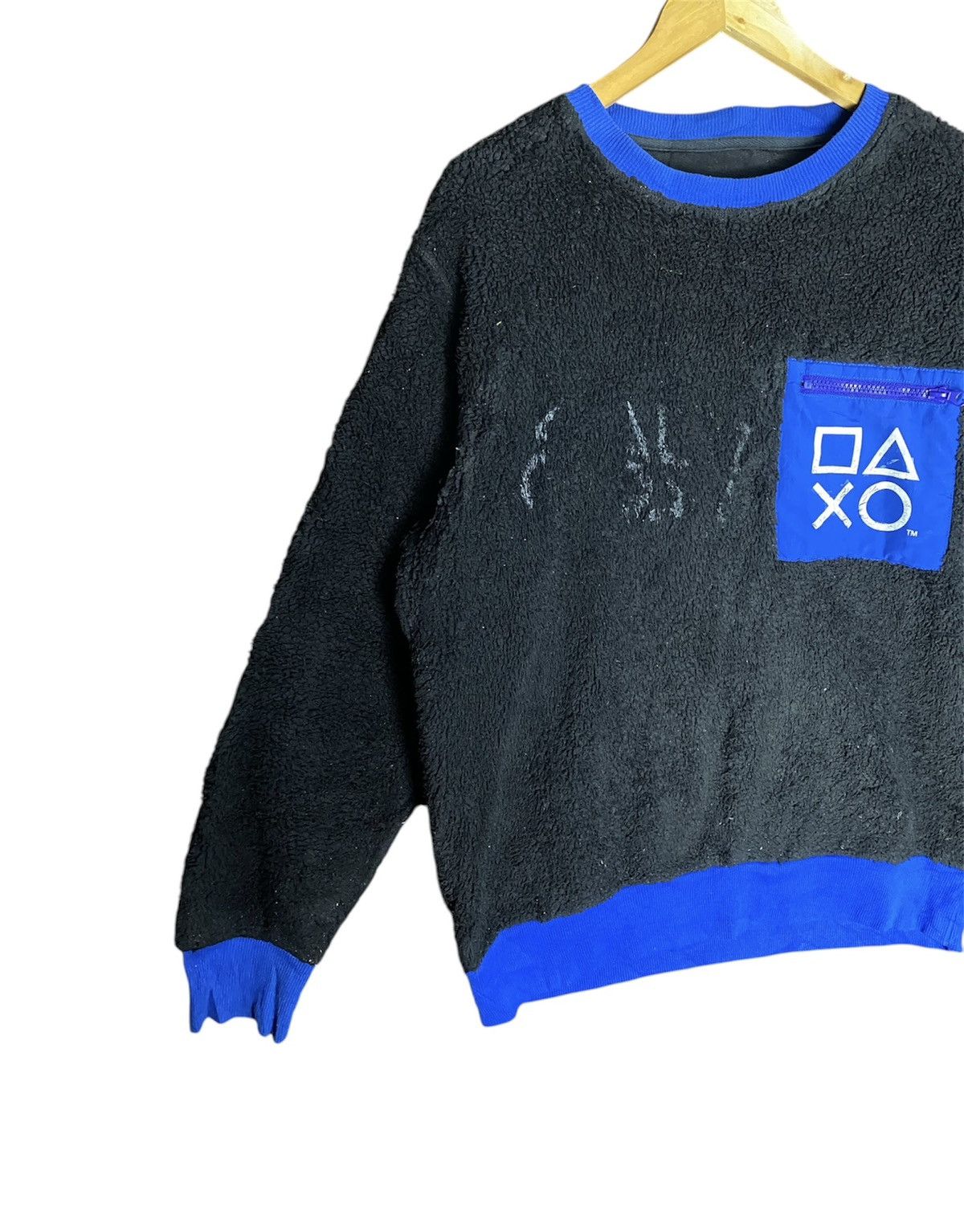 Japanese Brand × Playstation PlayStation Box Logo Fleece Sweatshirt Size US L / EU 52-54 / 3 - 3 Thumbnail