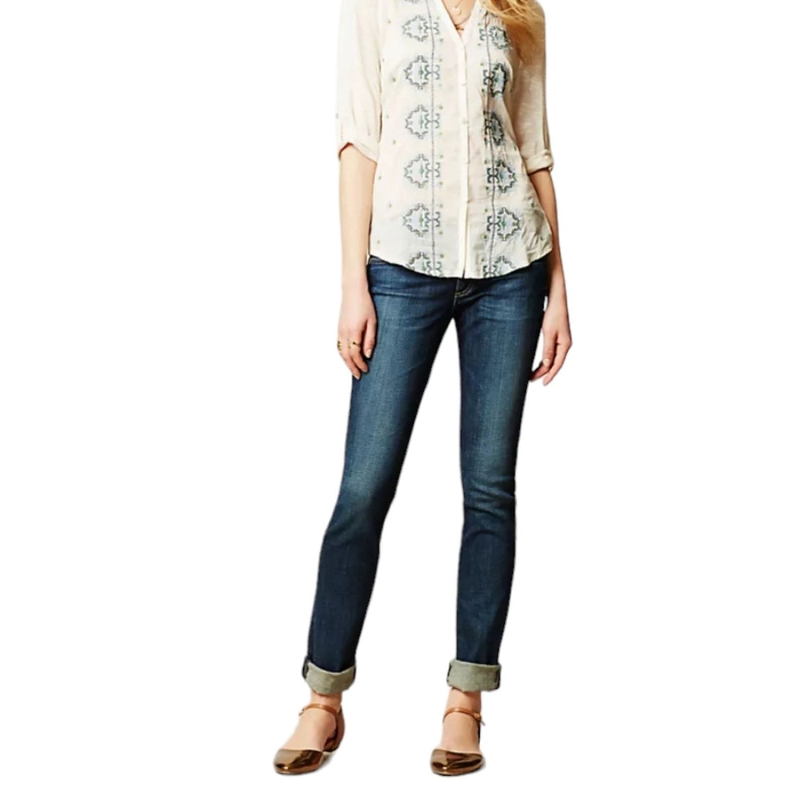 AG Adriano Goldschmied AG Adriano Goldschmied The Aubrey Skinny straight jeans 26 Size 26" / US 2 / IT 38 - 1 Thumbnail