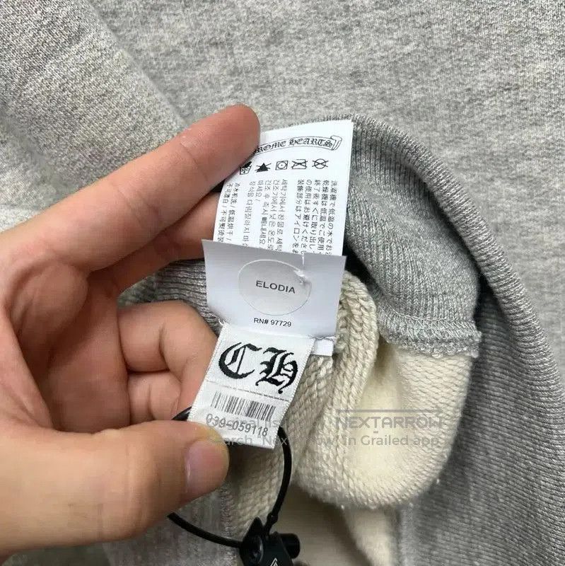 Chrome Hearts Chrome Hearts Gray Embroidered Long Sleeve Sweatshirt . Size US M / EU 48-50 / 2 - 5 Thumbnail