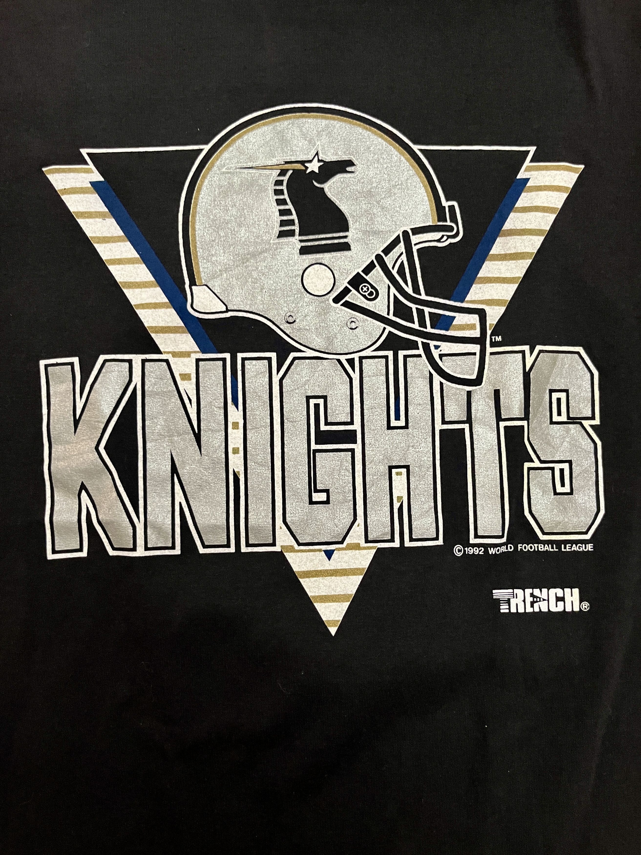 Vintage Vintage 1992 WLAF NY NJ Knights Football T Shirt L Size US L / EU 52-54 / 3 - 1 Thumbnail