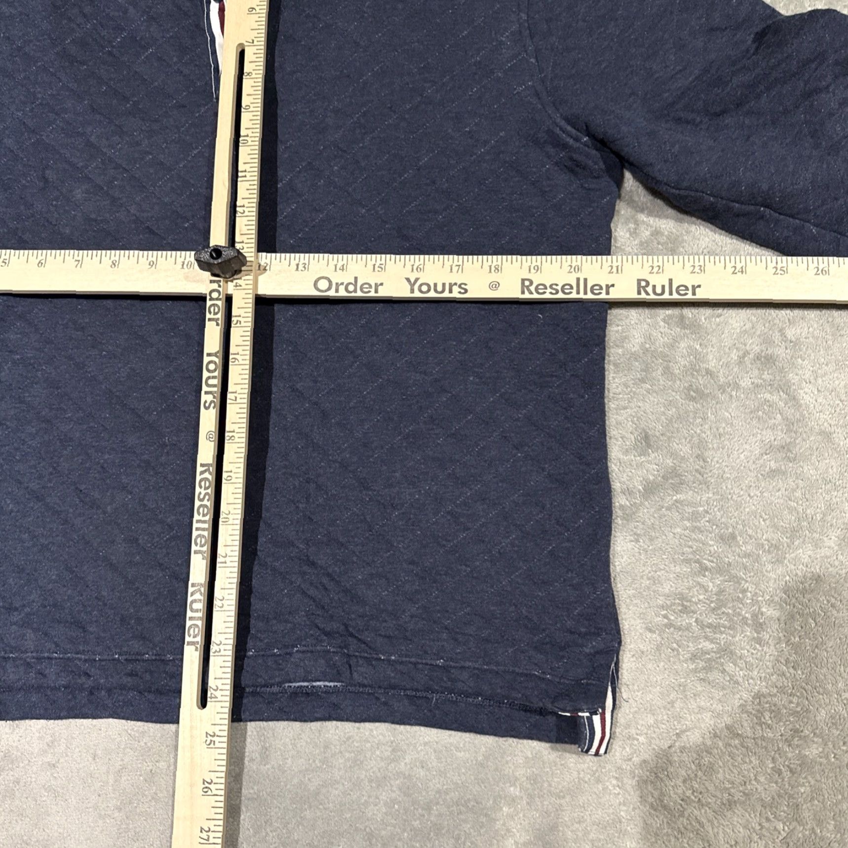 Rhone Rhone Gramercy Sweater Medium Blue Long Sleeve Quilted Snap-T Pullover Logo 90s Mens Size US M / EU 48-50 / 2 - 5 Thumbnail