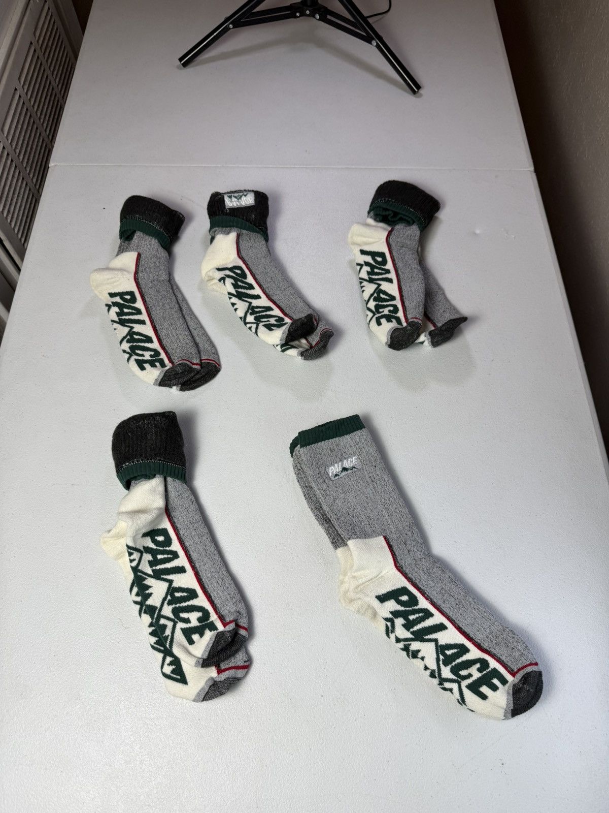Palace X5 New Palace Talking Sock 'Grey Marl' One Sz Size ONE SIZE - 1 Thumbnail