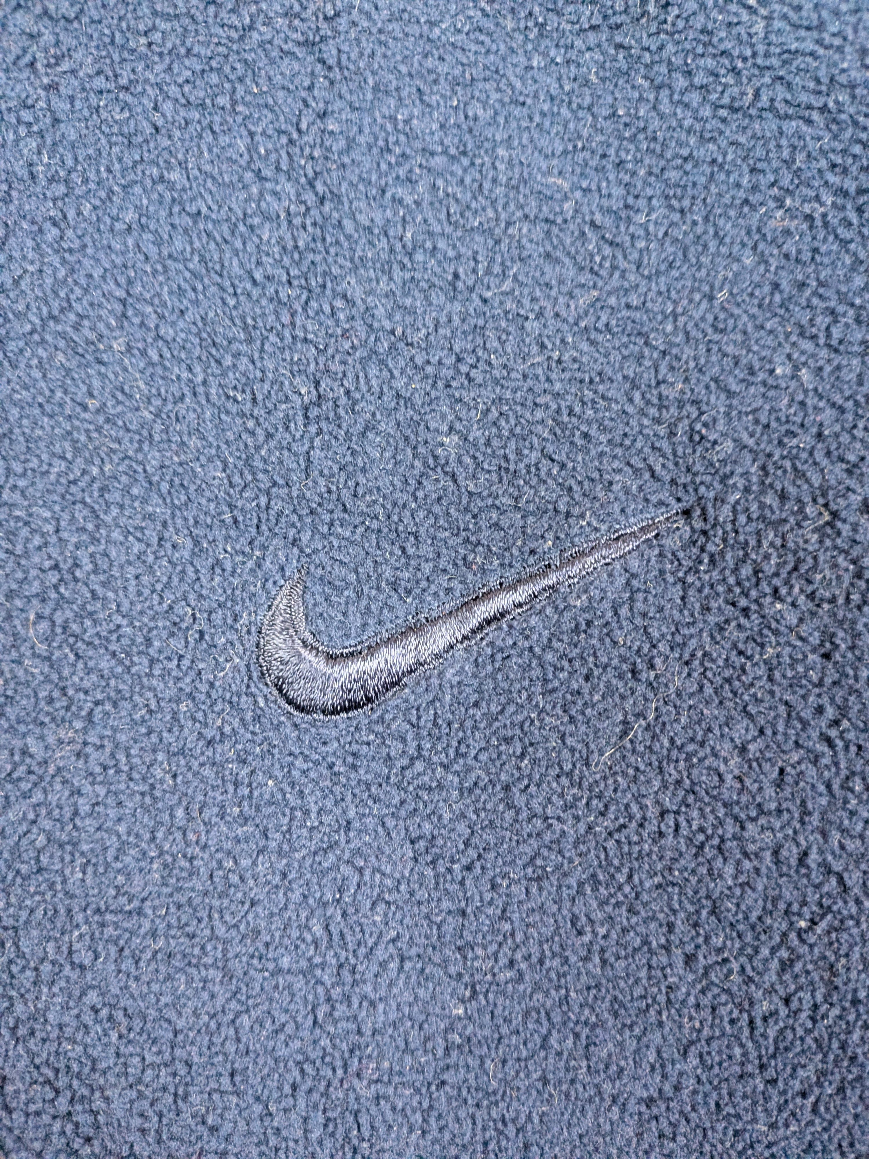 Nike Vintage 80s 90s Nike Navy Fleece Zip-up Pullover L Winter Size US L / EU 52-54 / 3 - 5 Thumbnail