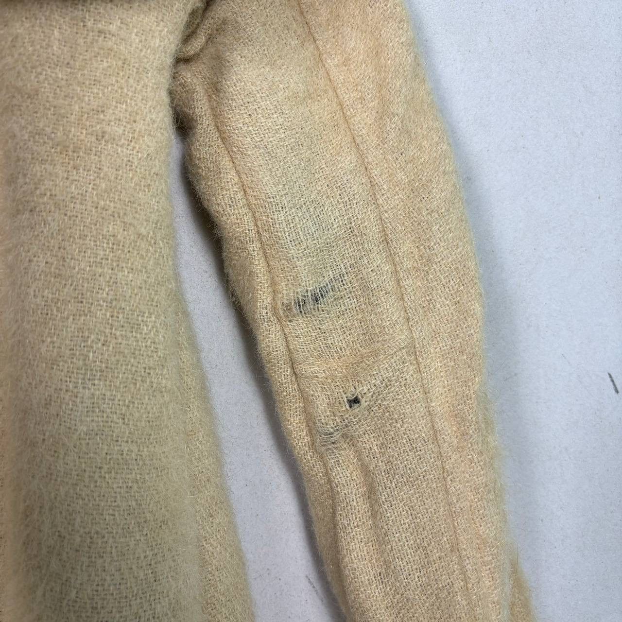 Yohji Yamamoto Yohji Yamamoto Y’s Beige Mohair Wool Blend Zip Up Jacket Size US L / EU 52-54 / 3 - 5 Thumbnail