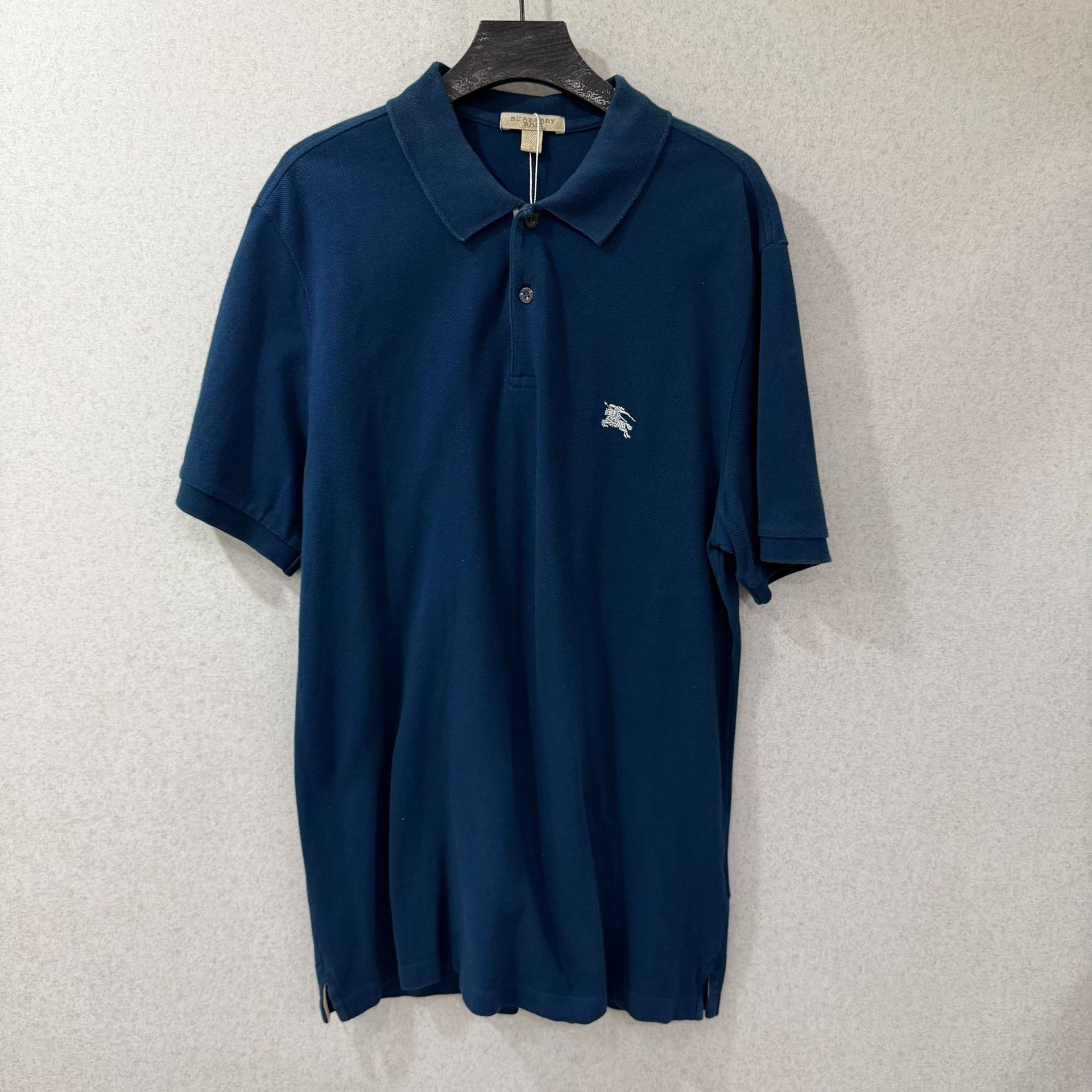 Burberry Burberry Embroidered Blue Polo l Men Size US L / EU 52-54 / 3 - 1 Thumbnail