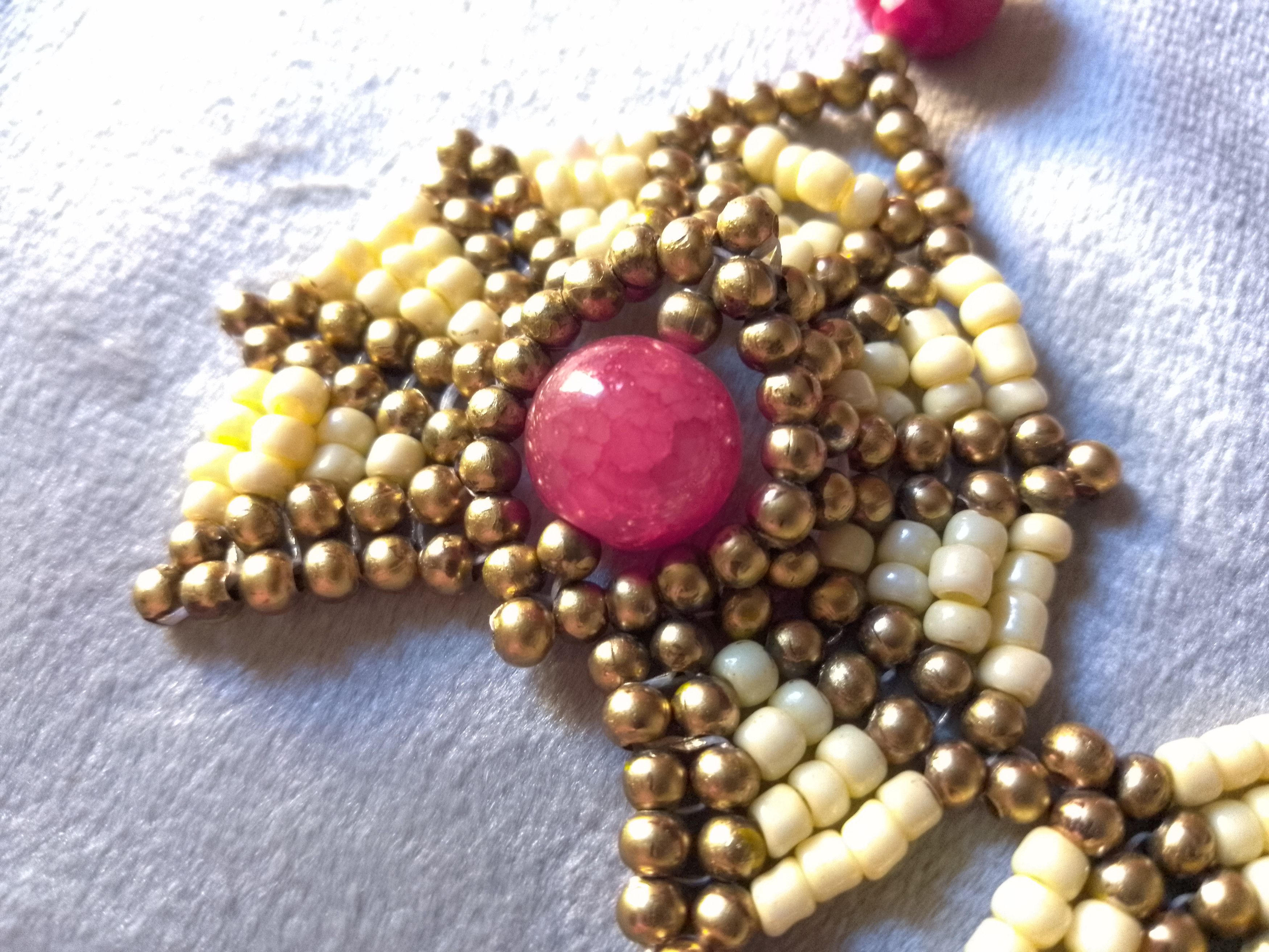 Handmade Earrings Boho Ethnic Agate Bamboo Coral Gemstones Size ONE SIZE - 5 Thumbnail