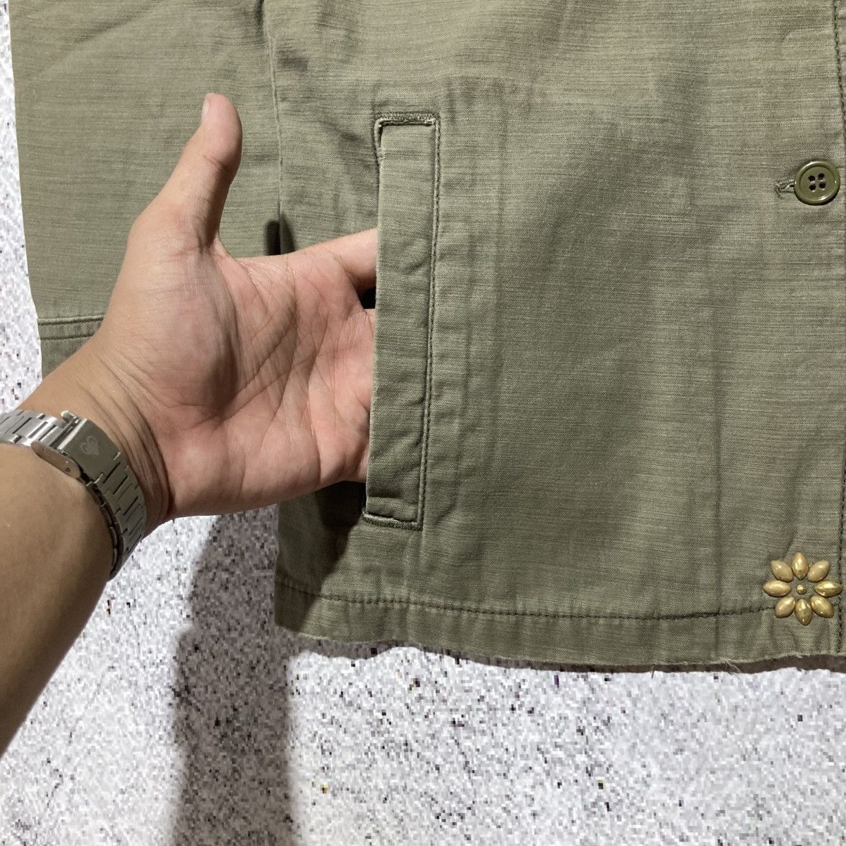 Japanese Brand 🇯🇵 Remi Relief Japan Workshirt Double Pocket Military Green Size US XS / EU 42 / 0 - 9 Thumbnail
