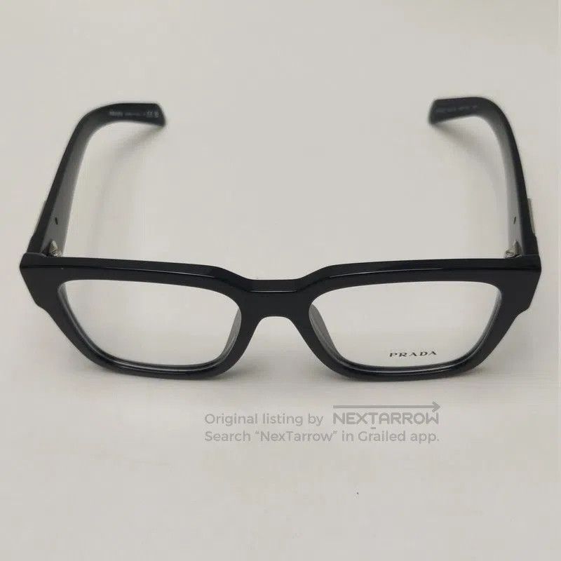 Prada Prada Black Triangle Logo Glasses. Size ONE SIZE - 7 Thumbnail