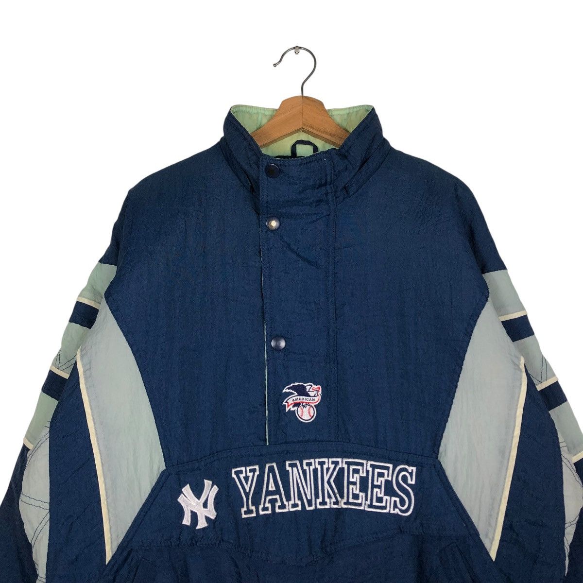 New York Yankees 🔥VINTAGE BOMBER JACKET SPORTSWEAR STARTER NEW YORK YANKEES Size US L / EU 52-54 / 3 - 5 Thumbnail