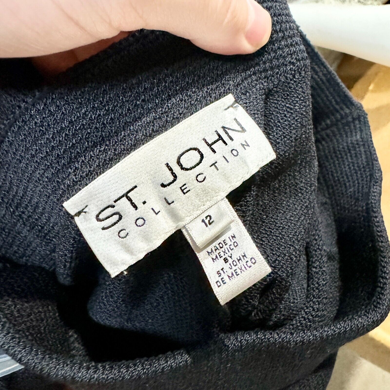 Other ST John Pants Women Sz 12 Navy Blue Wide Leg Relaxed Sweats Size 34" / US 12 / IT 48 - 7 Thumbnail