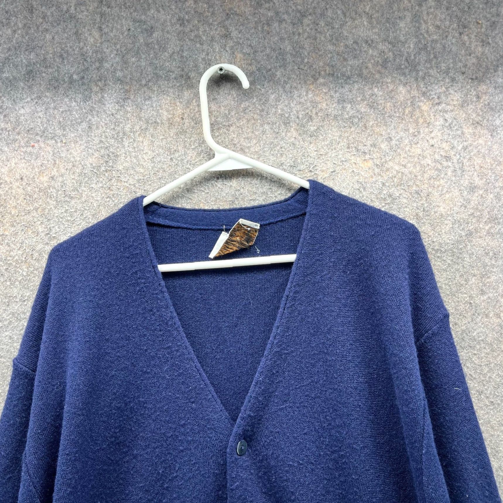 Vintage VINTAGE Arnold Palmer Robert Bruce Cardigan Mens XL Blue Acrylic 60s Sweater Size US XL / EU 56 / 4 - 5 Thumbnail