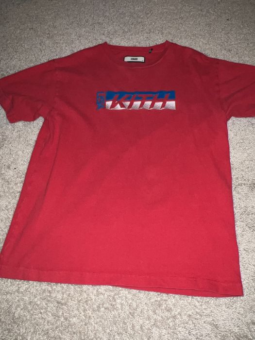 Kith Kith racing logo t-shirt red USA | Grailed