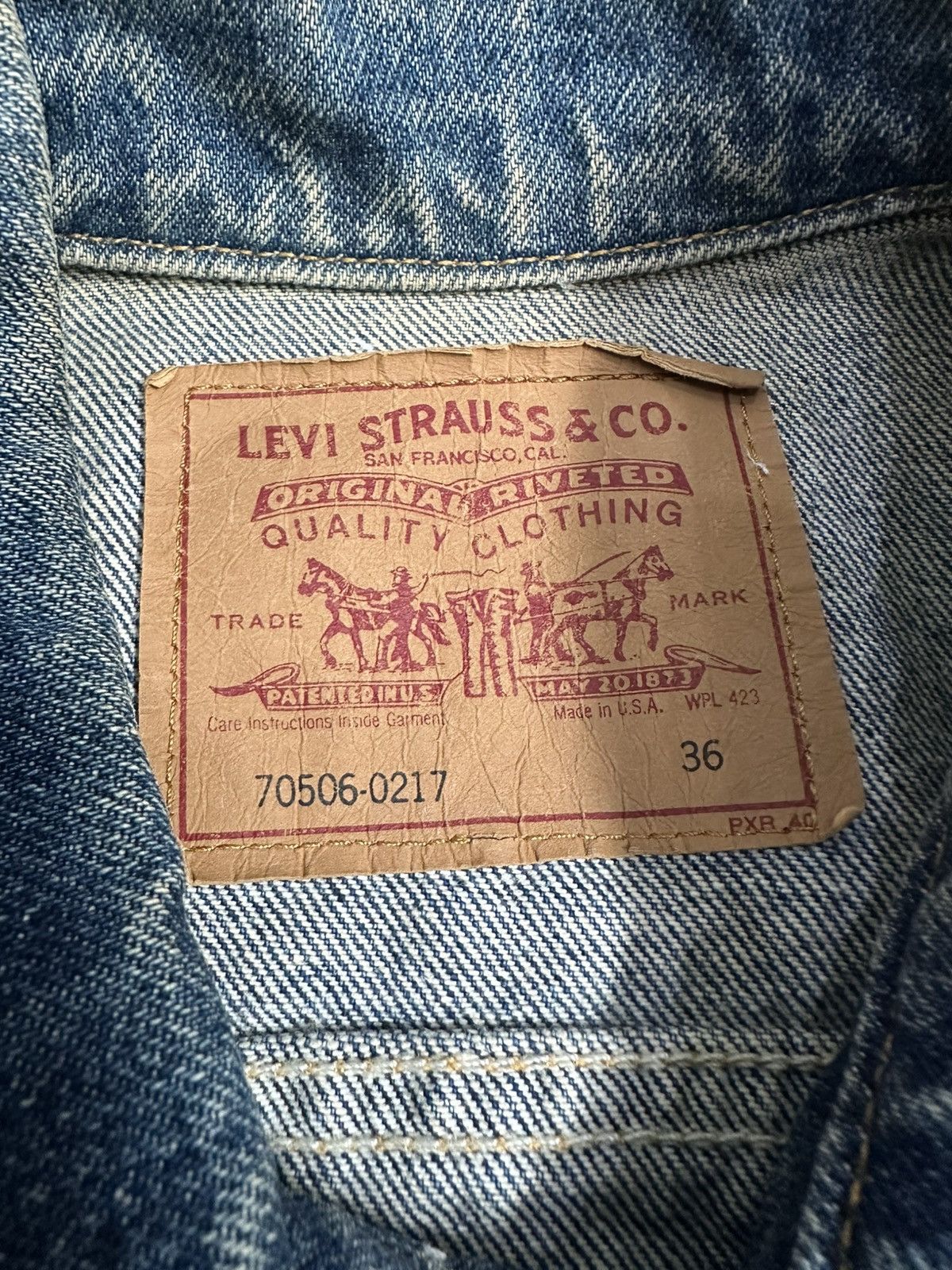 Levi's Vintage Clothing Vintage Levis Denim Trucker Jacket – Made In USA 70s Style Size US S / EU 44-46 / 1 - 20 Thumbnail