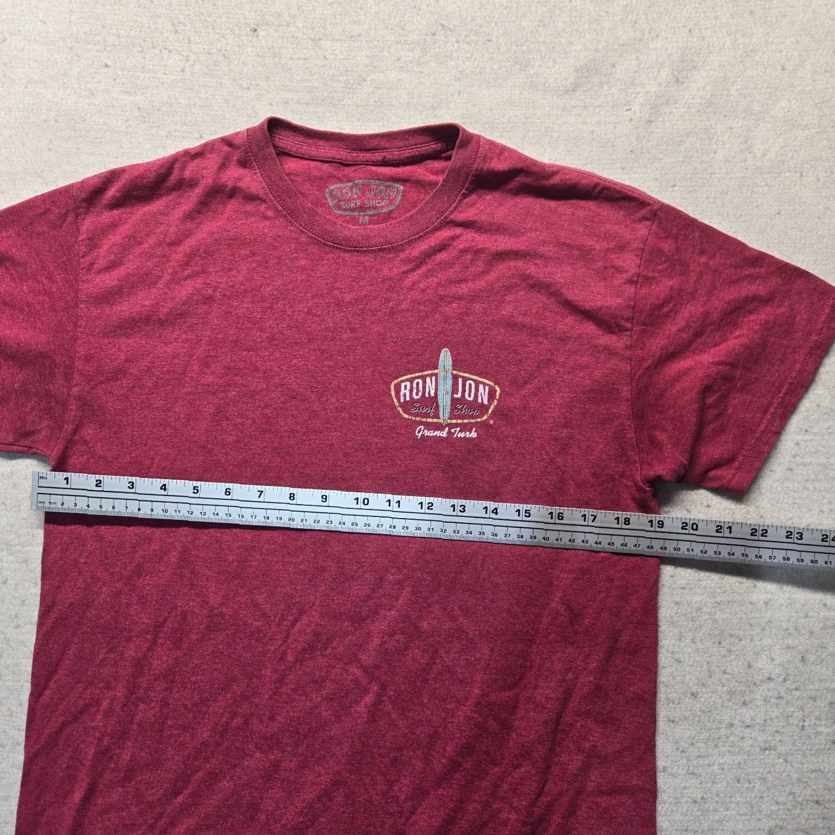 Ron Jon Surf Shop VINTAGE Ron Jon Surf Shop Graphic Tee T-Shirt Adult Medium Red Cotton Logo Crew Neck Summer Mens Size US M / EU 48-50 / 2 - 5 Thumbnail