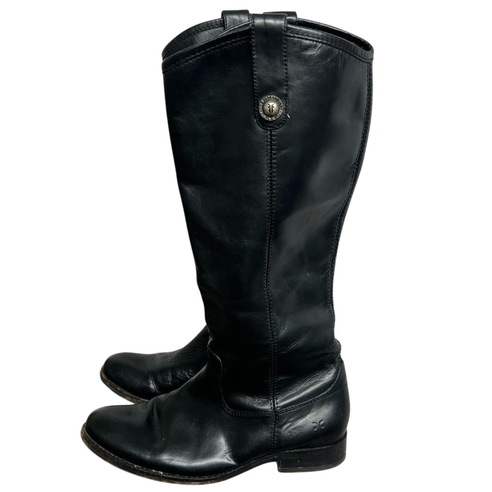 Frye FRYE Melissa Button Back Zip Knee-High Tall Riding Boots Size US 6.5 / IT 36.5 - 1 Thumbnail