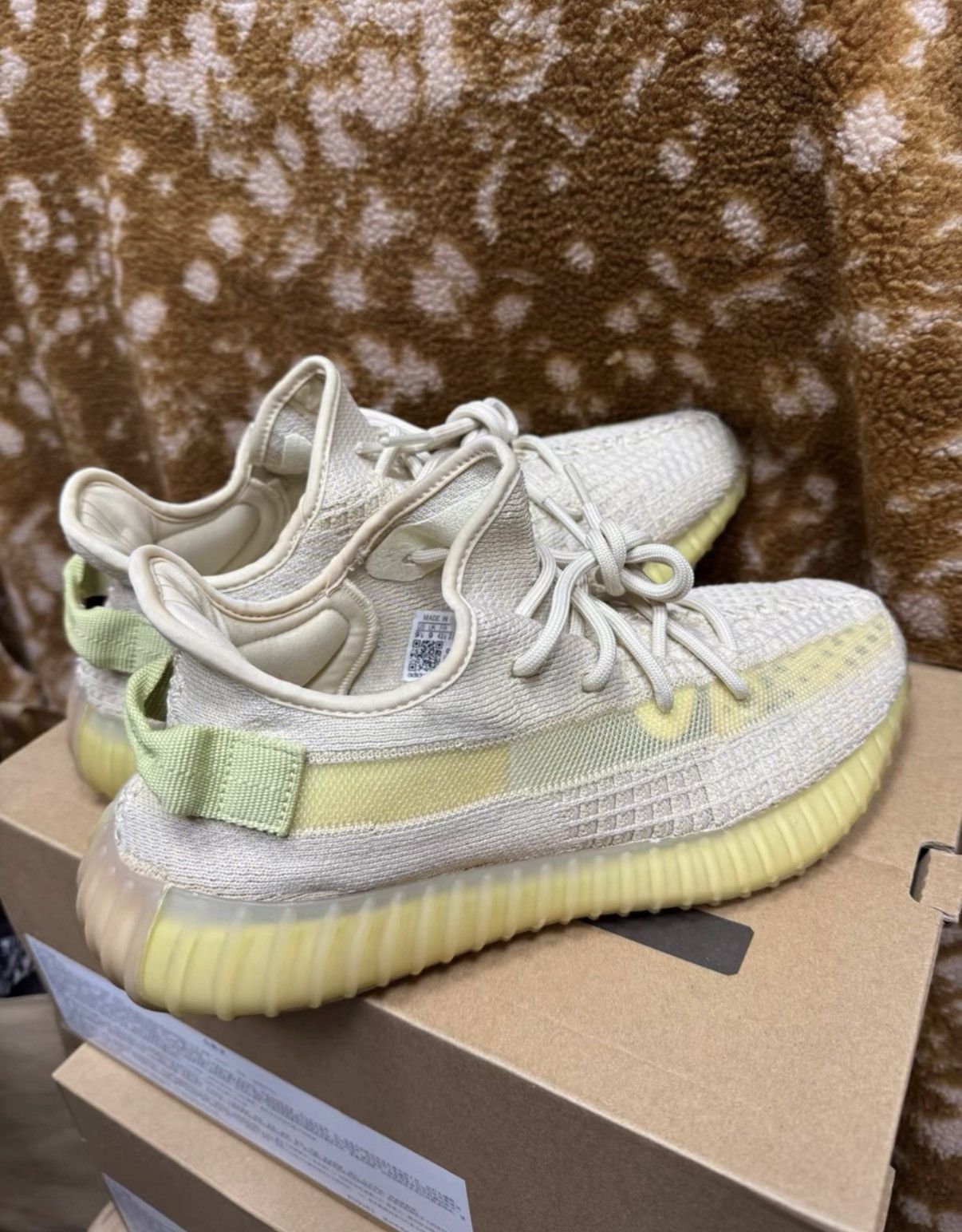 Adidas Adidas Yeezy 350 Flax FX9028 K37 Size US 9 / EU 42 - 1 Thumbnail