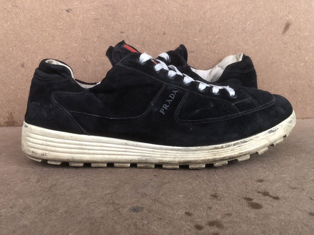 Prada PRADA Black Suede Men’s sneakers Size 10 Size US 10 / EU 43 - 7 Thumbnail