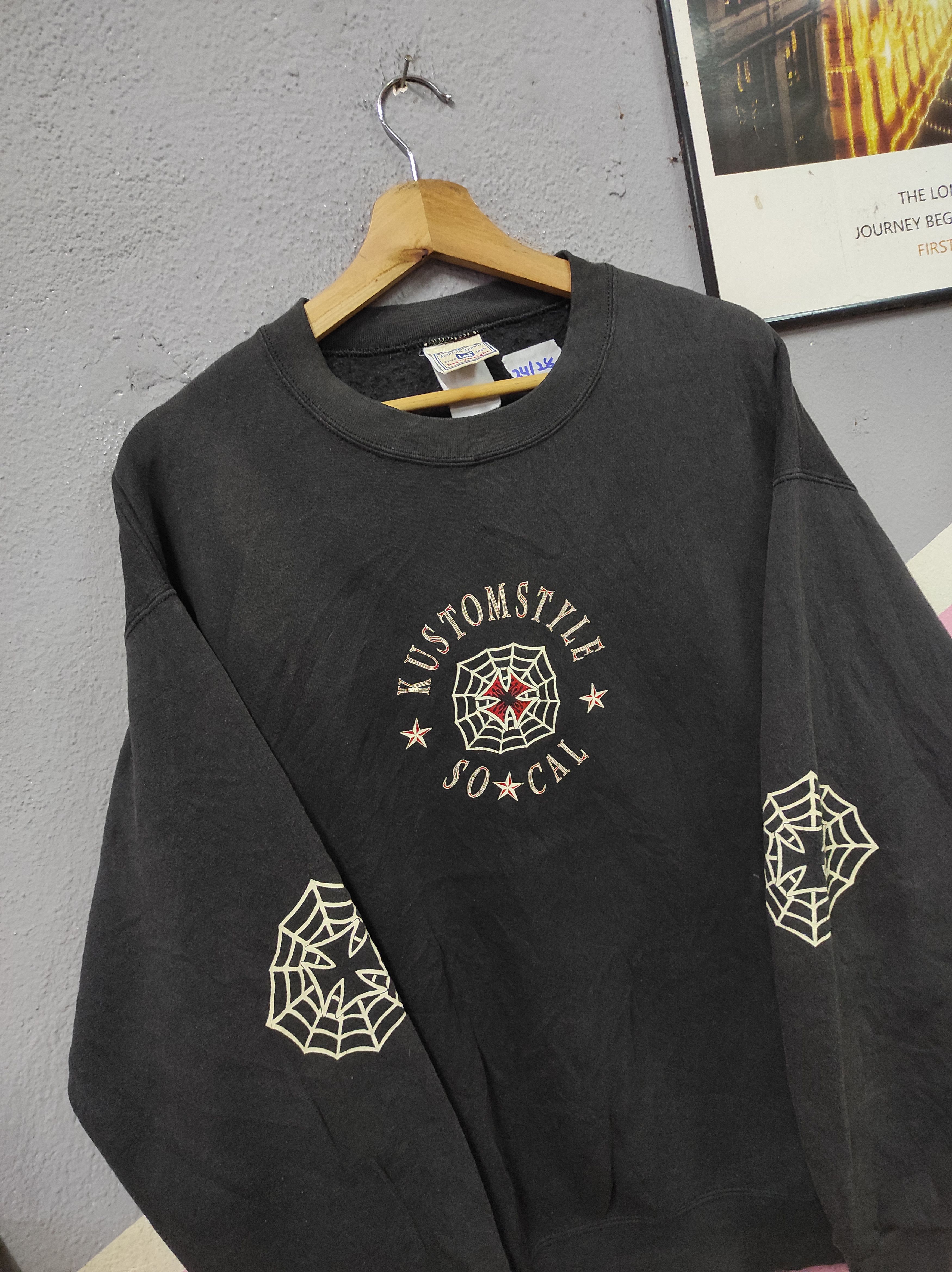 Art Comes First × Lee × Vintage LEE X ARTWORKS KUSTOM STYLE SOCIAL RARE VTG SWEATSHIRT Size US L / EU 52-54 / 3 - 3 Thumbnail
