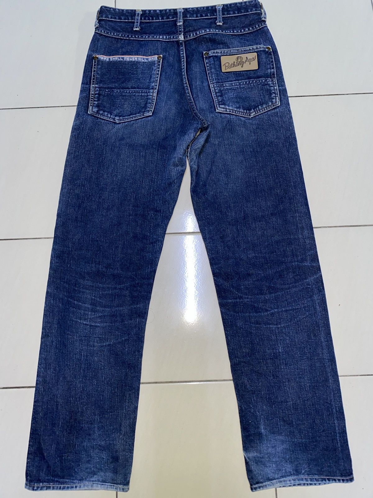 Bape × Vintage Archive Piece A Bathing Ape Selvedge Red Line Jeans Size US 30 / EU 46 - 7 Thumbnail