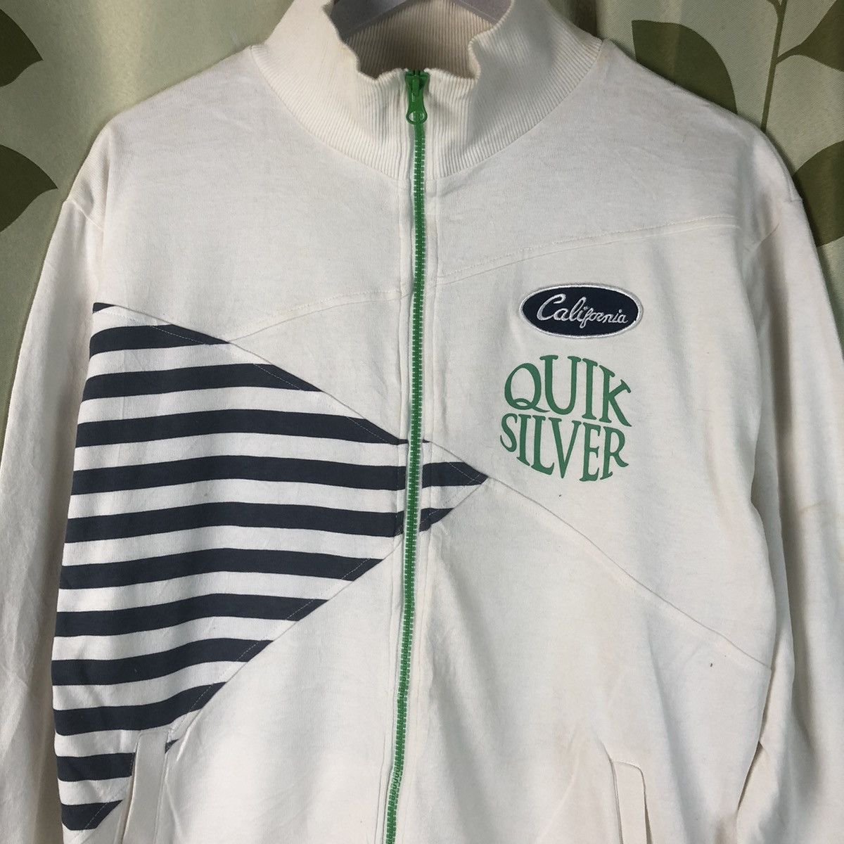 Quiksilver D Quiksilver vintage White sweater #7433 Size US L / EU 52-54 / 3 - 7 Thumbnail