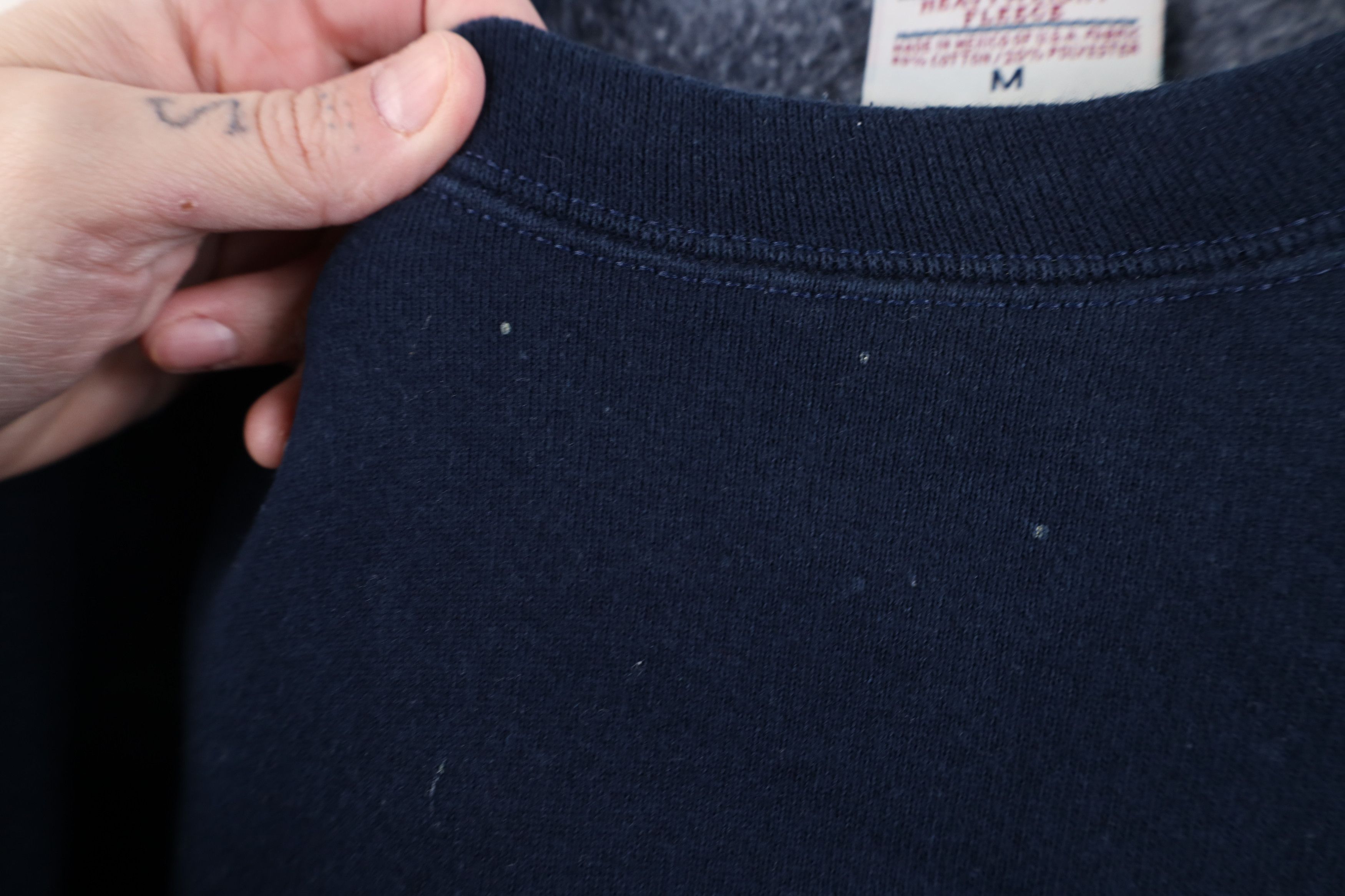 Vintage Vintage 90s Streetwear Heavyweight Crewneck Sweatshirt Blue Size M / US 6-8 / IT 42-44 - 5 Thumbnail