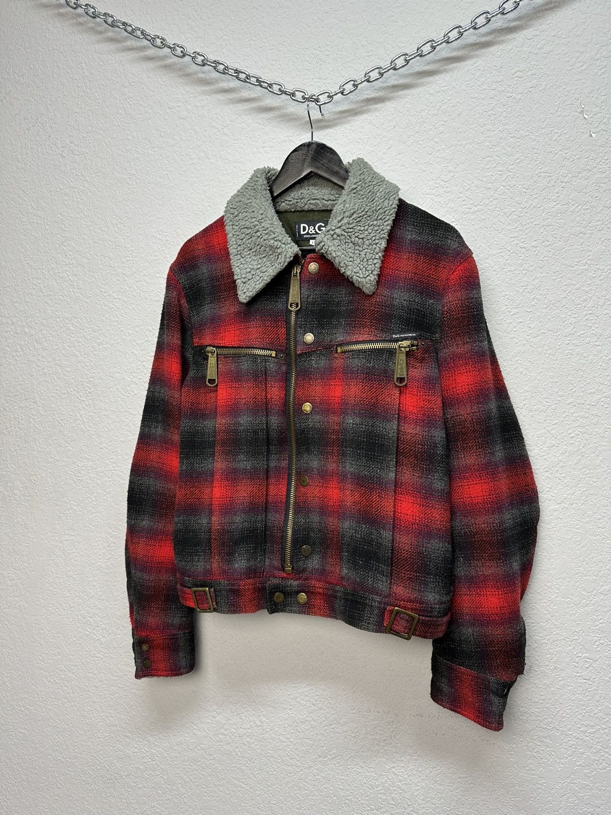 Dolce & Gabbana Vintage Dolce & Gabbana Archival Wool Jacket Checked Y2K Size US M / EU 48-50 / 2 - 6 Thumbnail