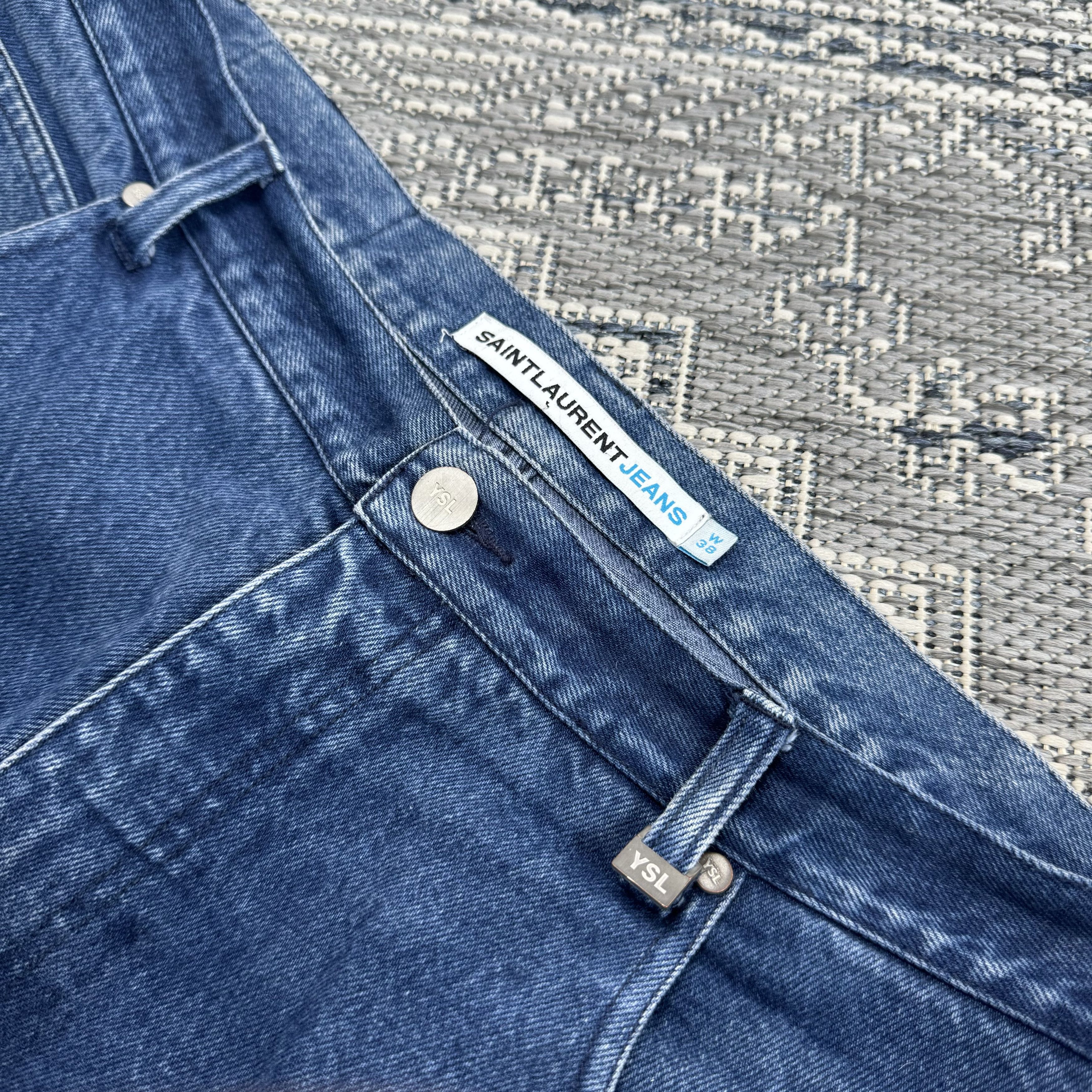 Saint Laurent Paris VINTAGE 90’s SAINT LAURENT JEANS YSL DENIM SIZE 38x33 Size US 38 / EU 54 - 3 Thumbnail