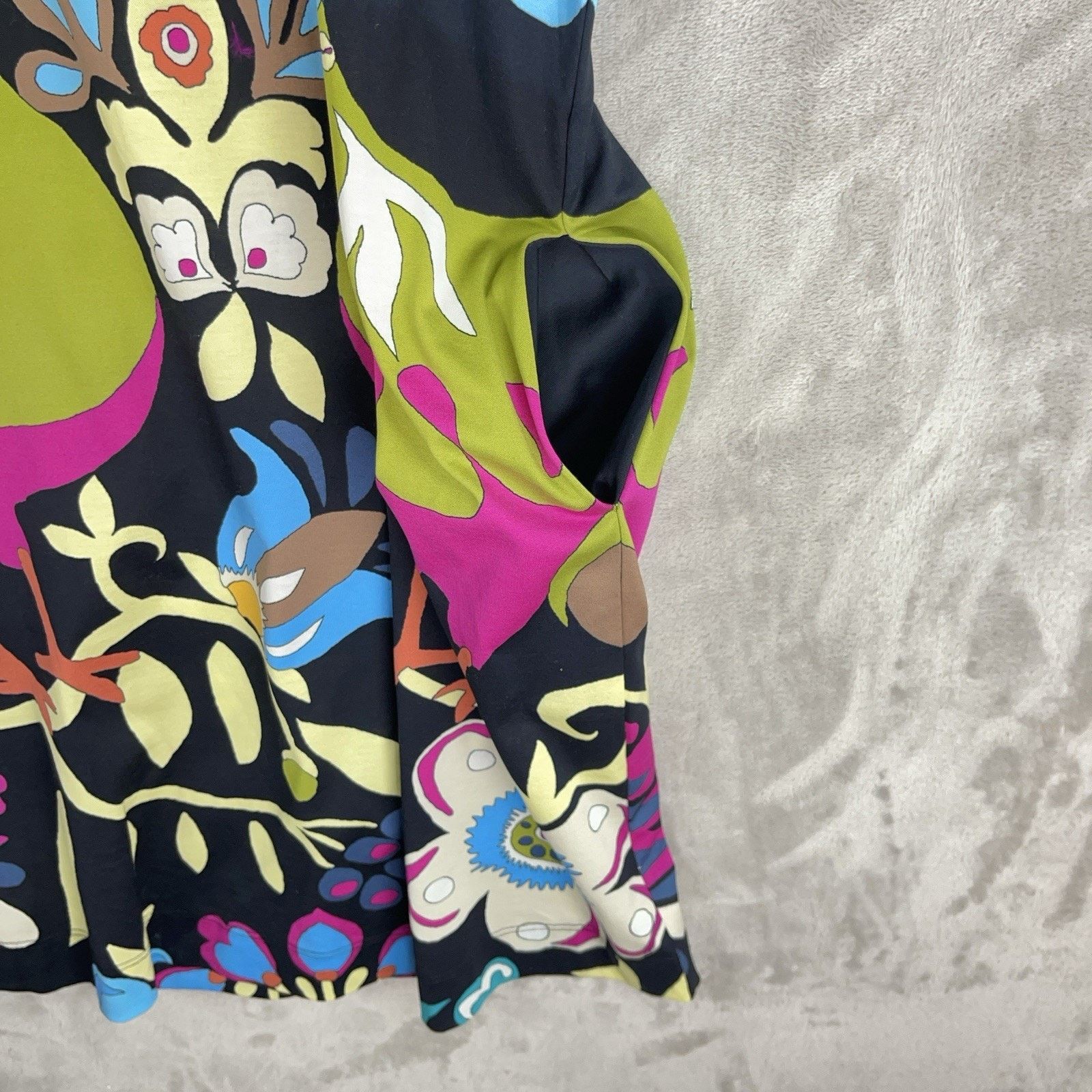 La DoubleJ La Double J Walk The Dog Peacock Print Short Dress XS Italy Size XS / US 0-2 / IT 36-38 - 5 Thumbnail