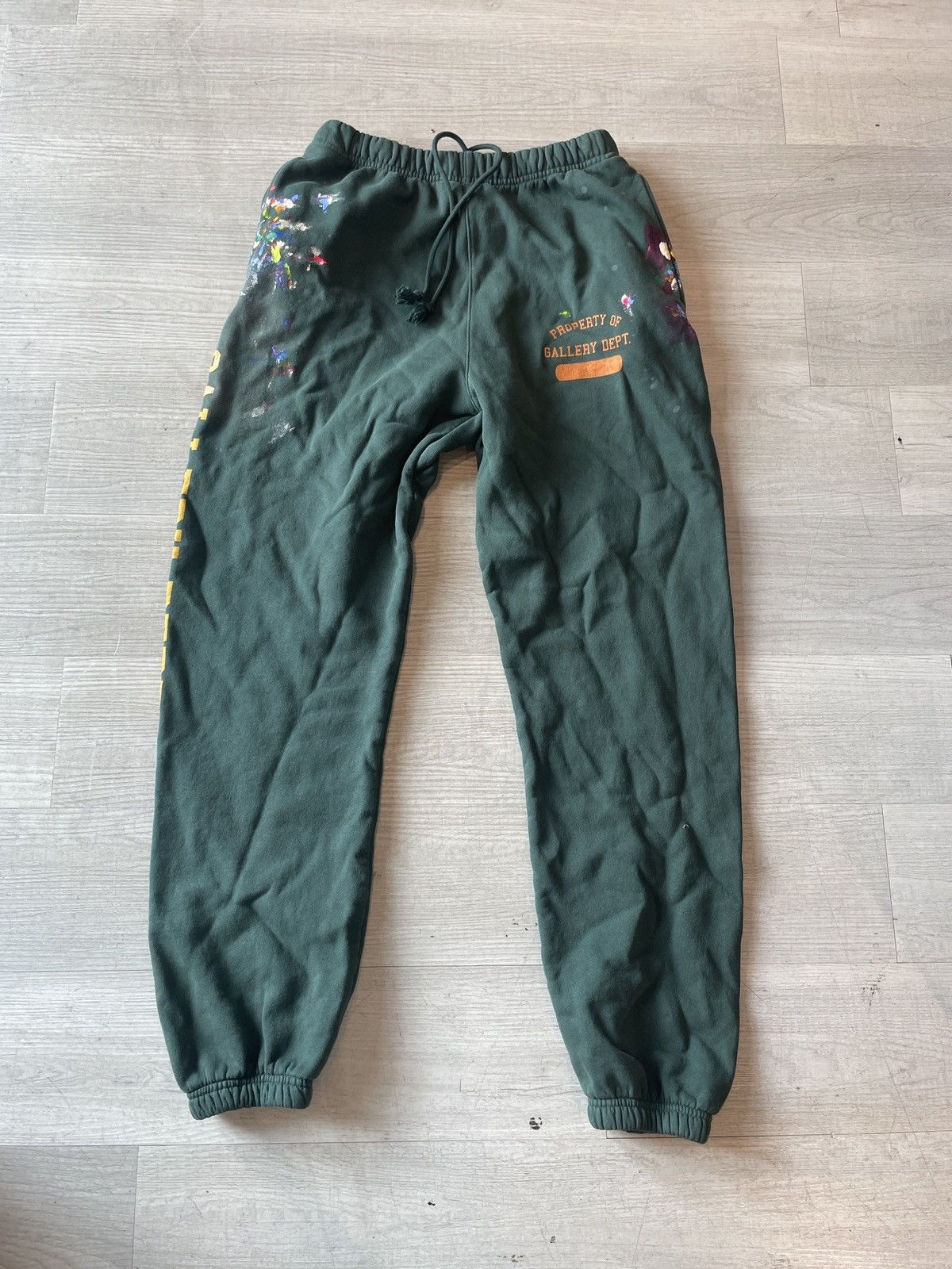 Gallery Dept. Gallery Department Green Paint Sweatpants XL Size US 36 / EU 52 - 1 Thumbnail