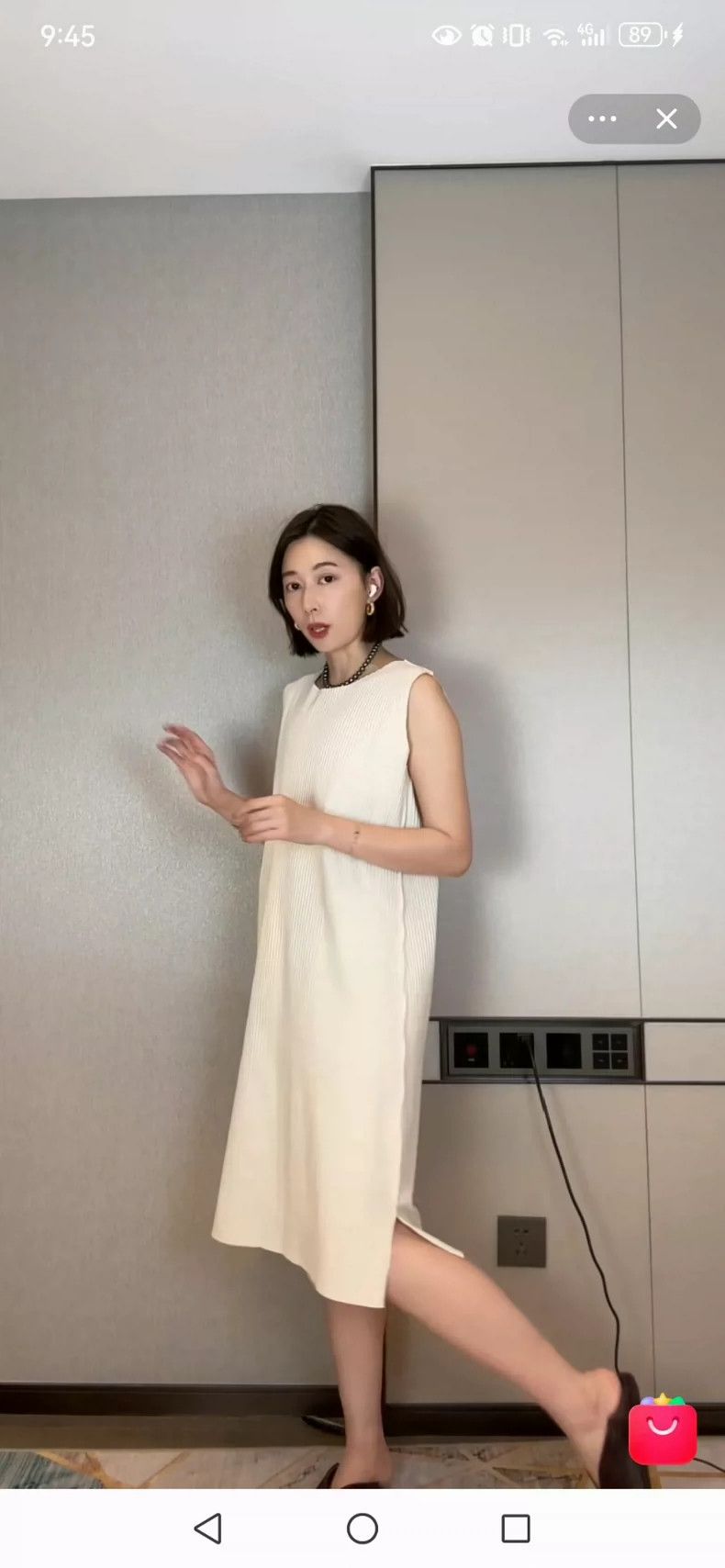 Issey Miyake Issey Miyake size:one size white dress Size S / US 4 / IT 40 - 1 Thumbnail