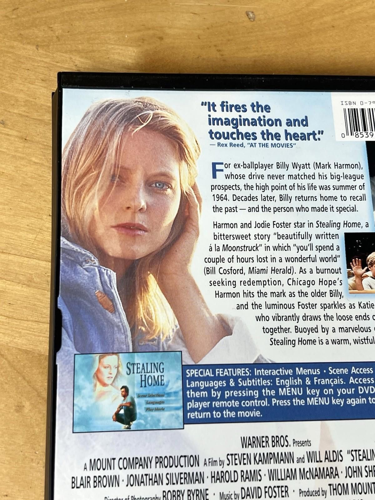 Other Stealing Home DVD. Mark Harmon, Jodie Foster Size ONE SIZE - 11 Thumbnail