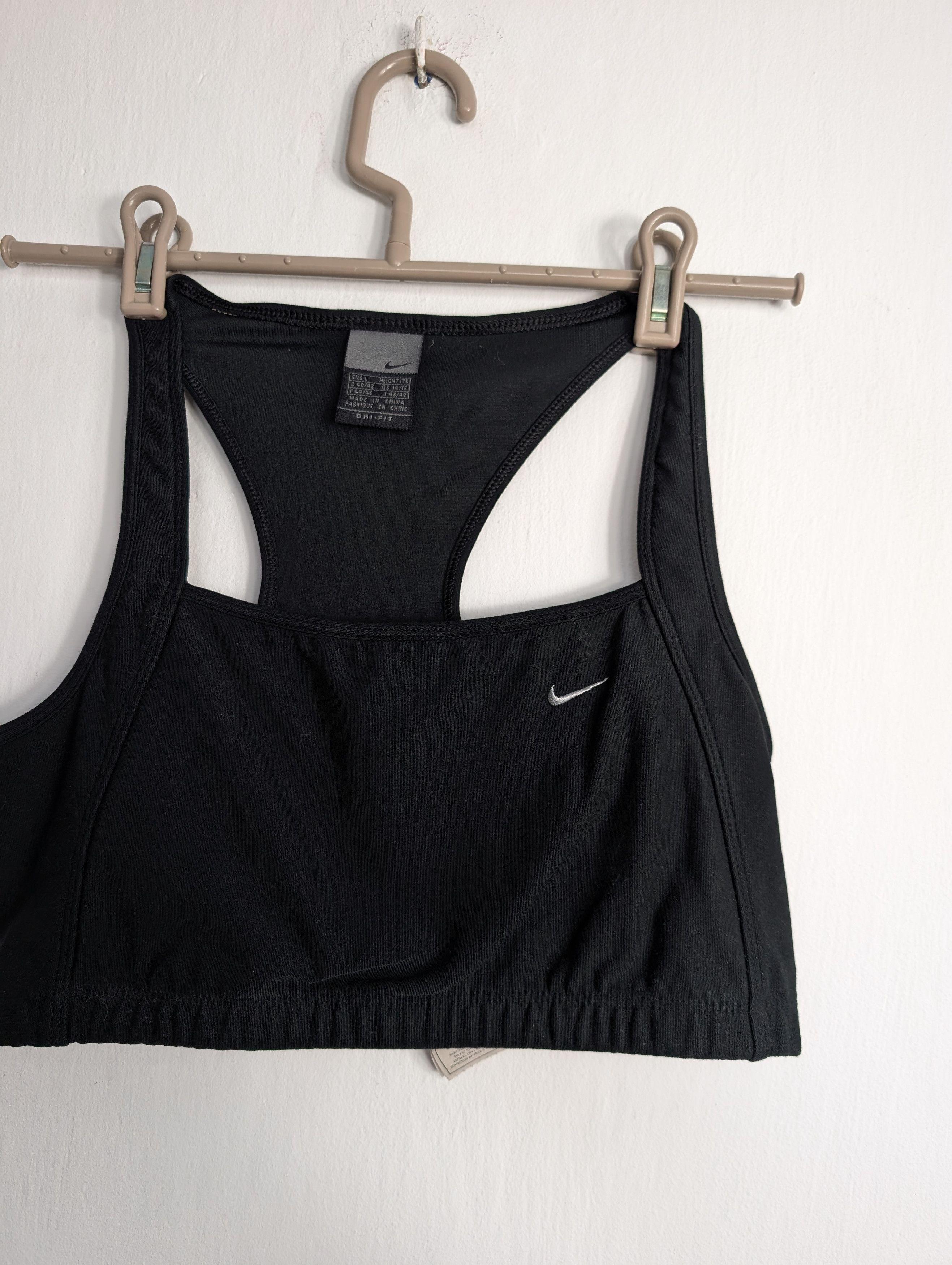 Nike × Vintage Vintage Nike 90s Sport Crop Top Bra Gym Fitness Size L / US 10 / IT 46 - 2 Thumbnail